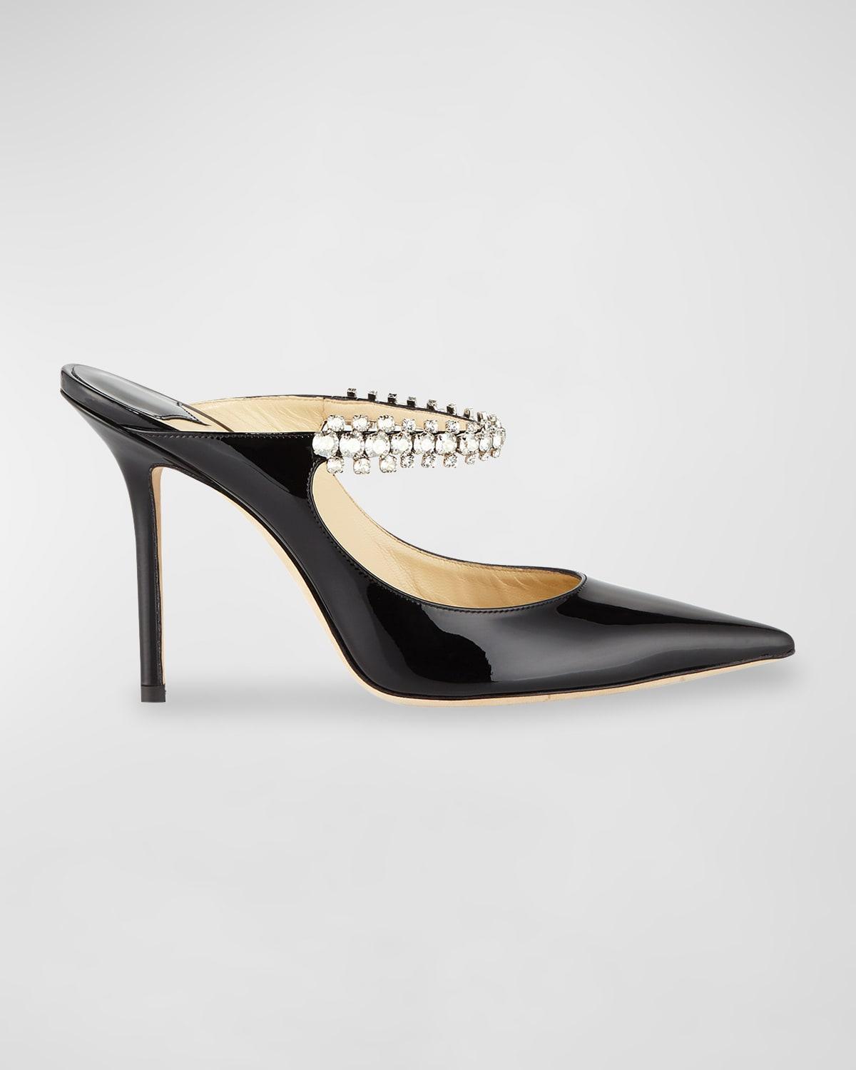 Bing Patent Jeweled Mules Product Image