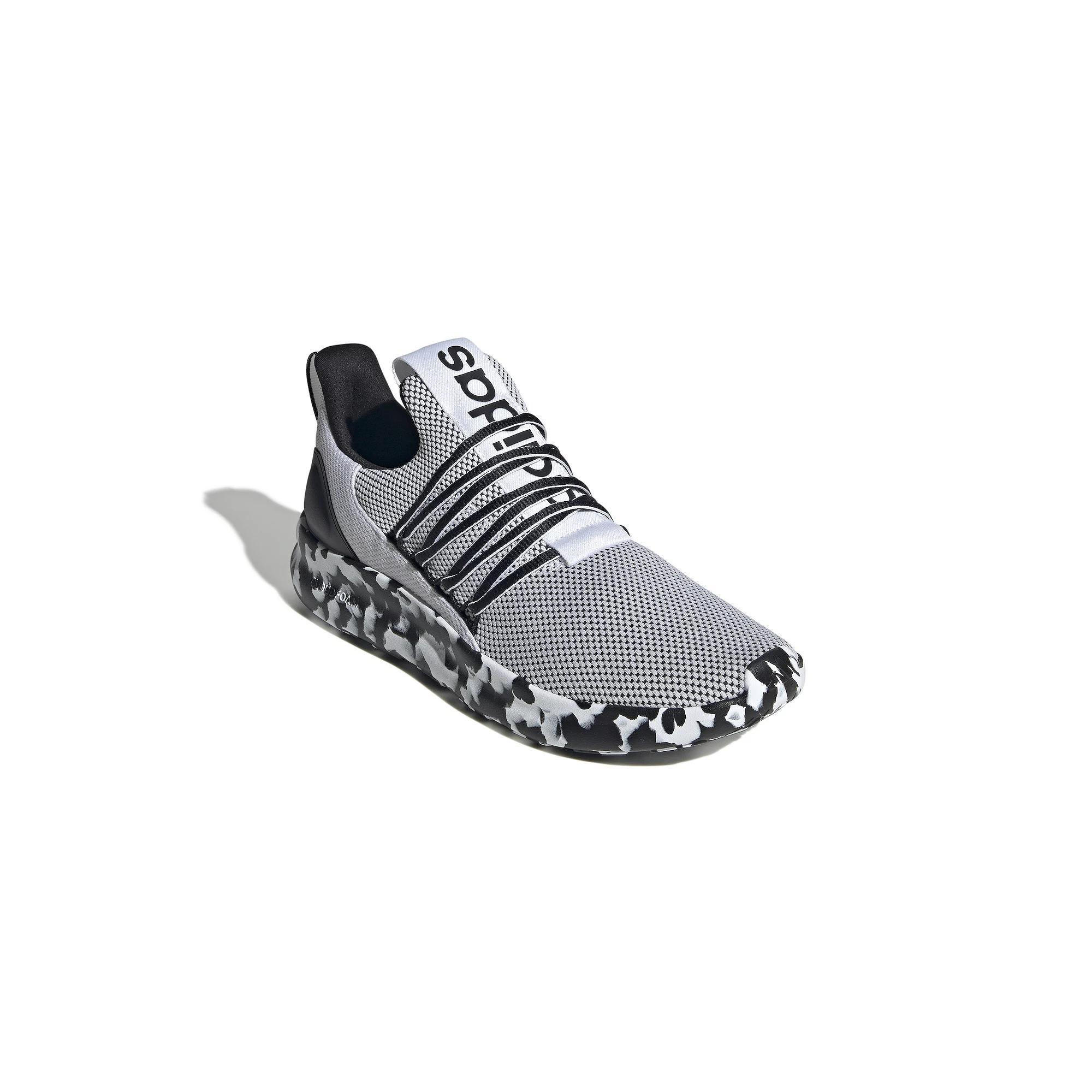 adidas Lite Racer Adapt 7.0 Men's Running Shoes, White Black Product Image