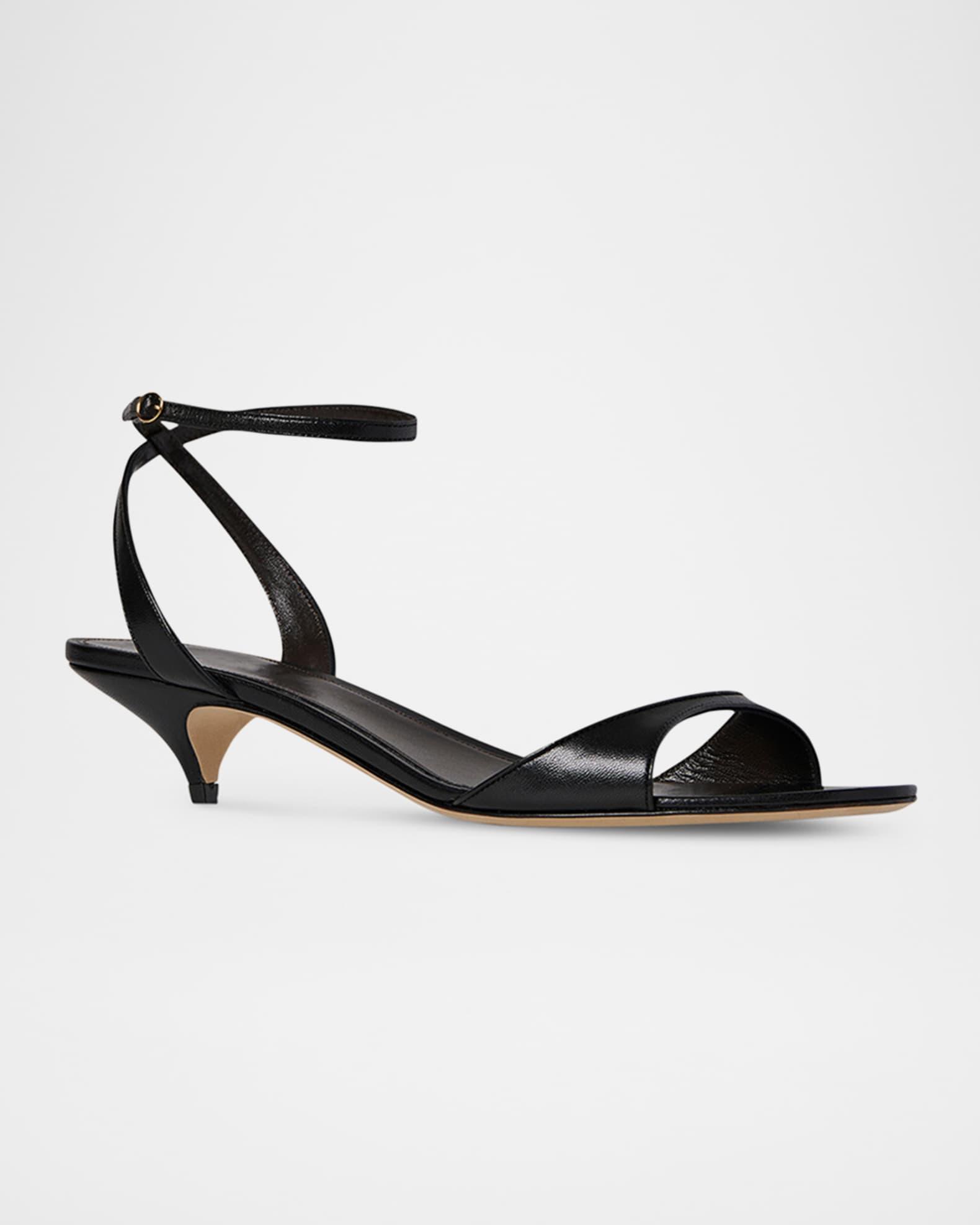 Vika Leather Ankle-Strap Sandals Product Image