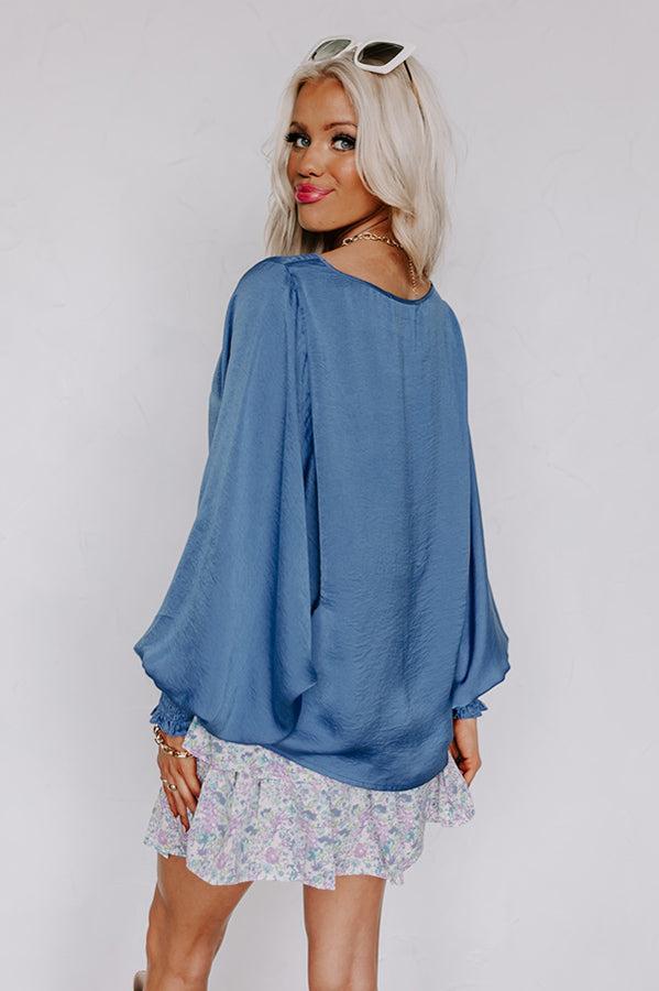 Saturday Night Premiere Shift Top in Riverside Product Image