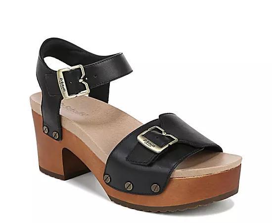 Dr. Scholl's Original Love Women's Heeled Sandals, Size: 10, Black Product Image
