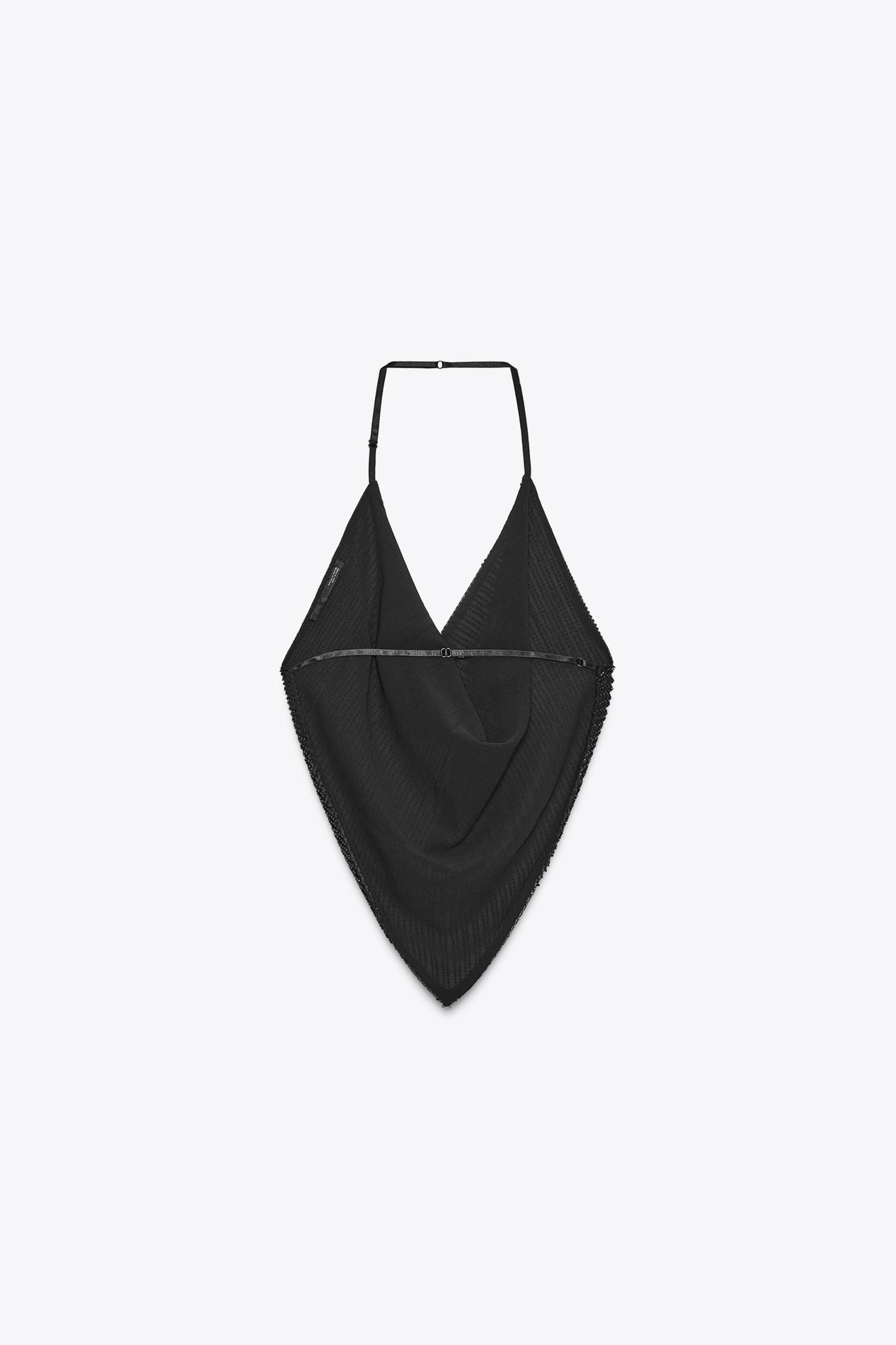 BEADED DRAPED TOP Product Image
