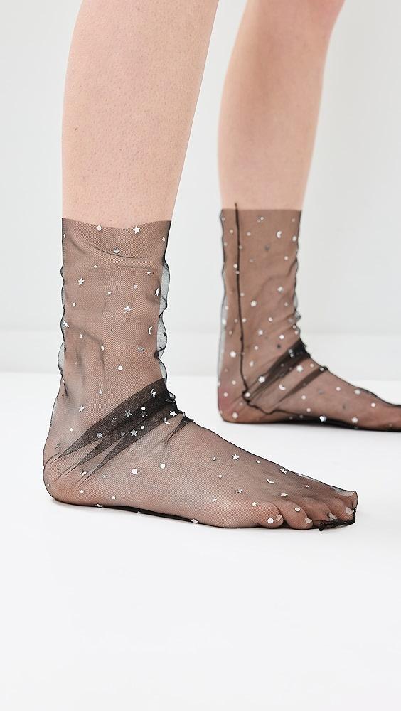 High Heel Jungle Starry Sky Tulle Socks | Shopbop Product Image