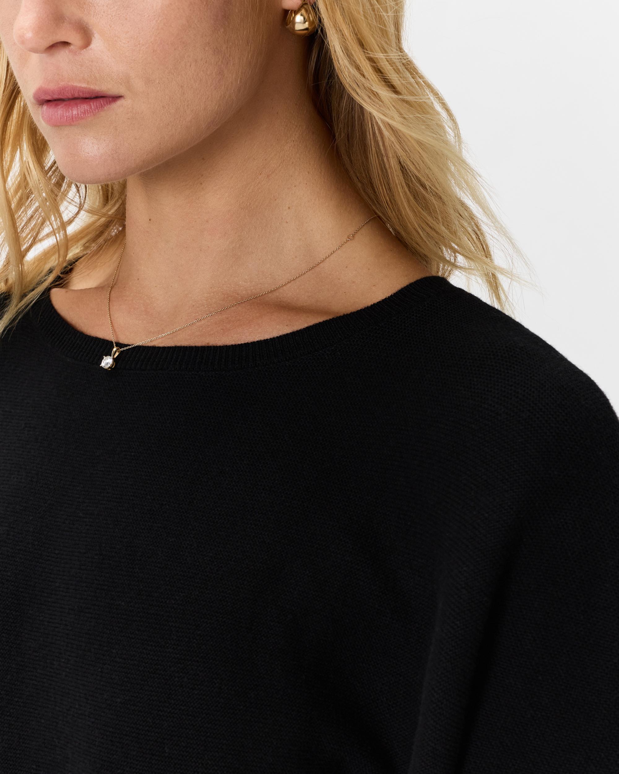 Quince | Women's Lightweight Cotton Cashmere Link-Stitch Dolman Sweater Size XS Product Image