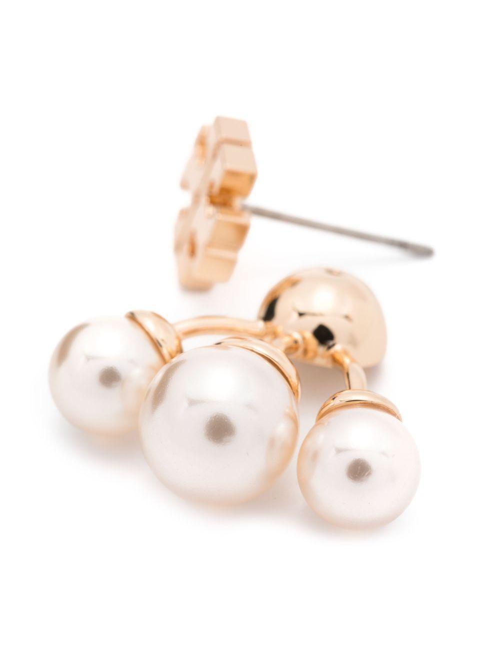 Kira pearl front-back earrings Product Image