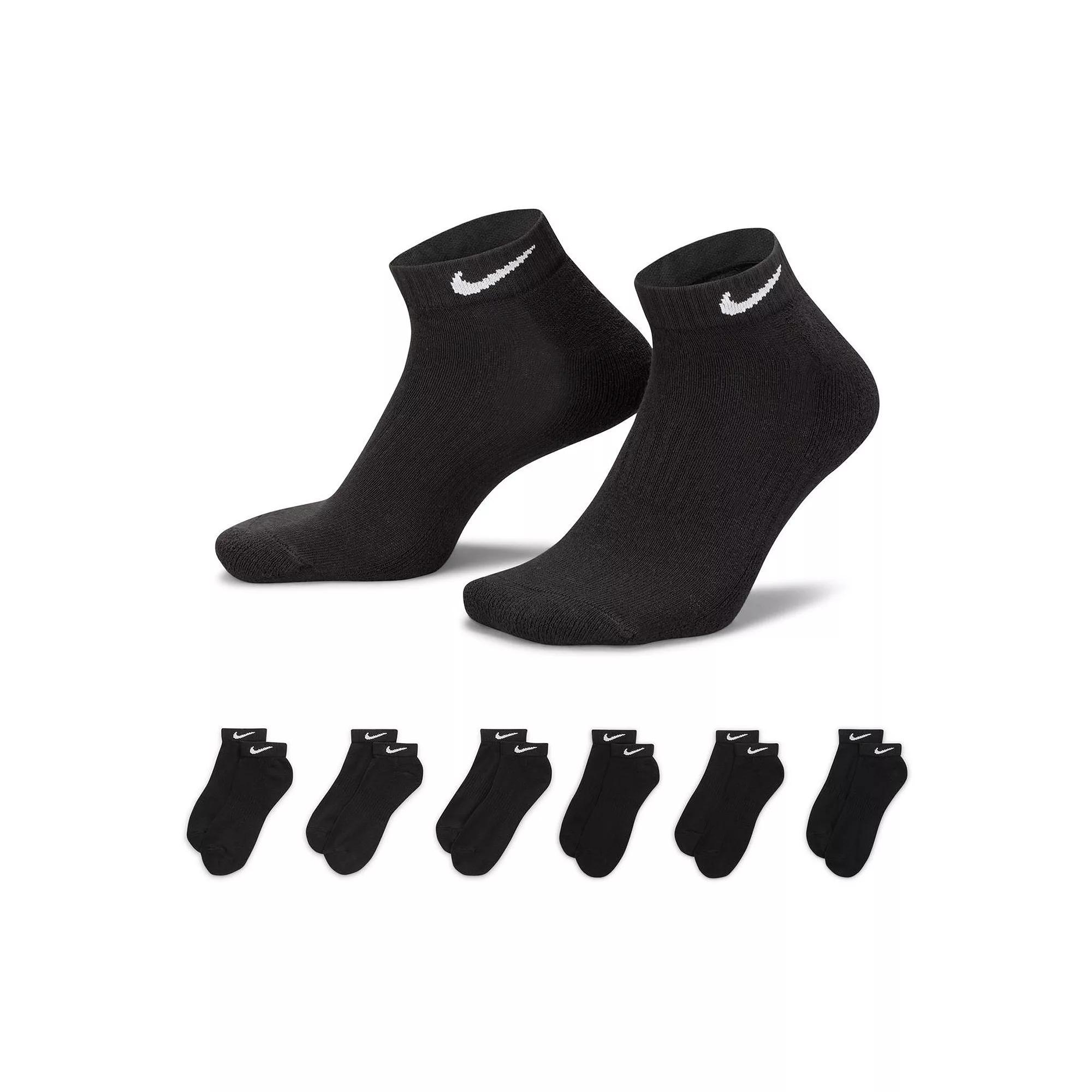 Mens Nike 6-pack Everyday Cushion Low-Cut Training Socks Grey Product Image