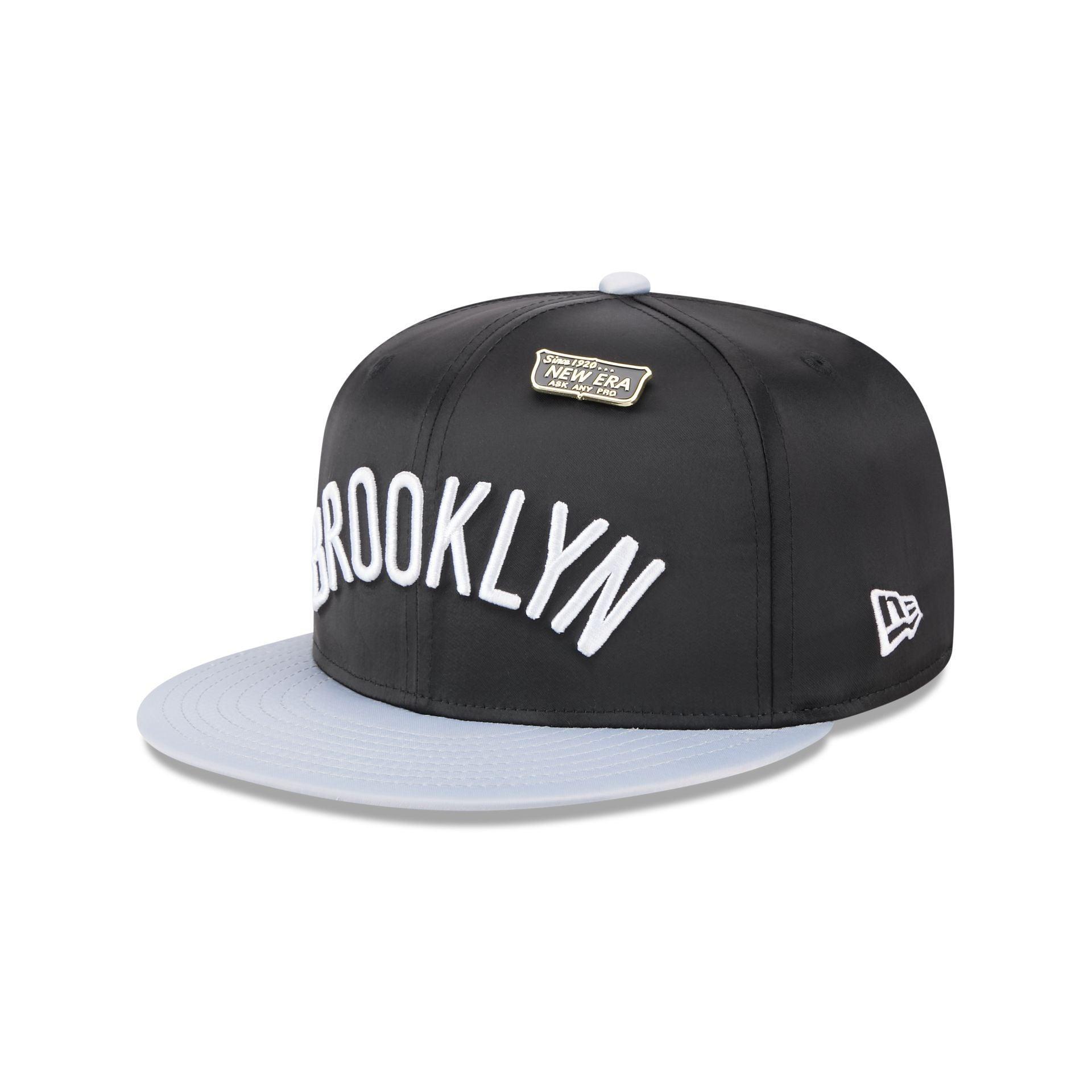 Brooklyn Nets Spring Satin 59FIFTY Fitted Hat Male Product Image