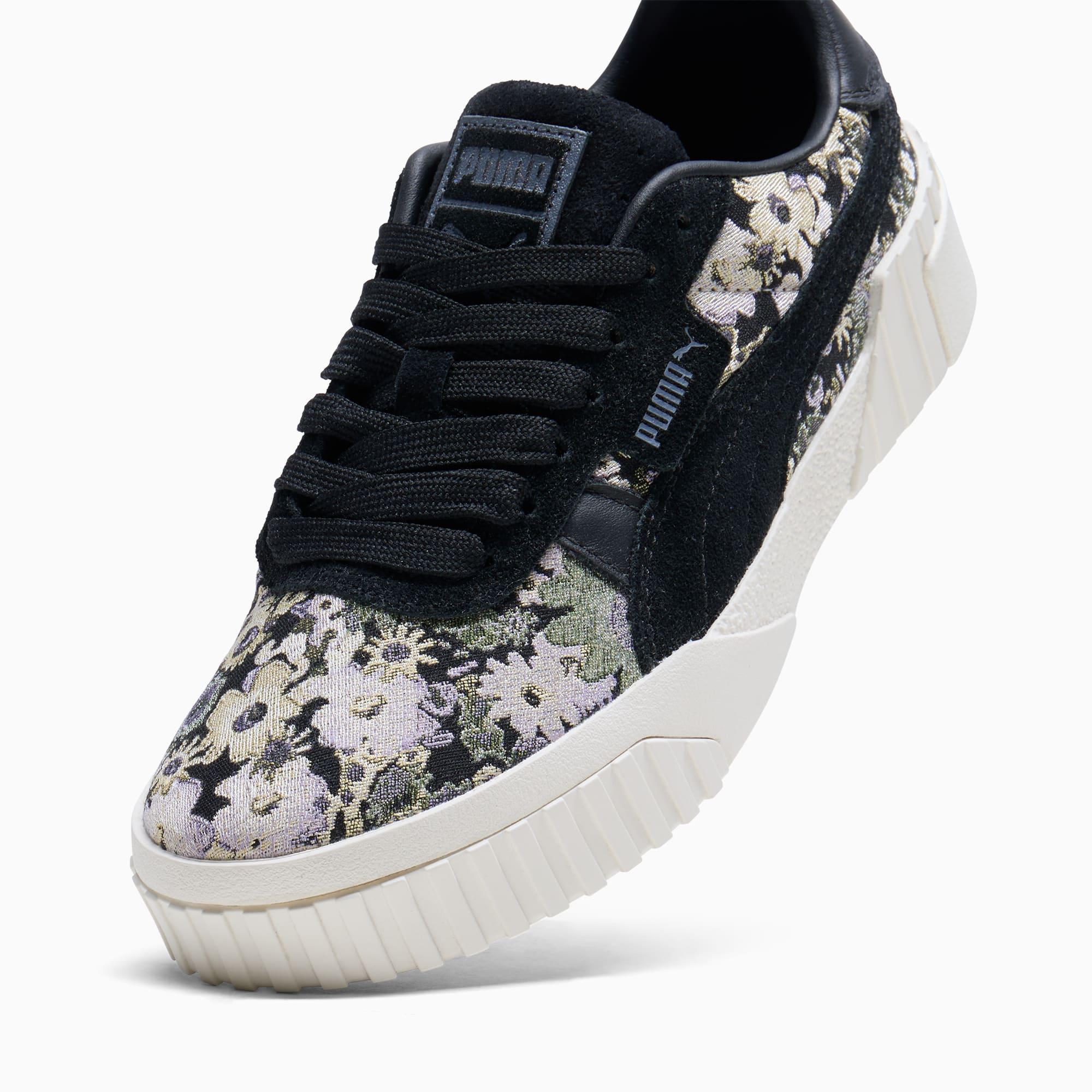 PUMA Cali OG Dark Floral Women's Sneakers in Black/Galactic Grey Product Image