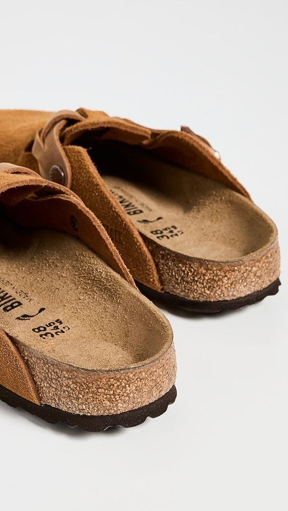 Birkenstock Arizona Shearling Sandals Mink 40 Product Image