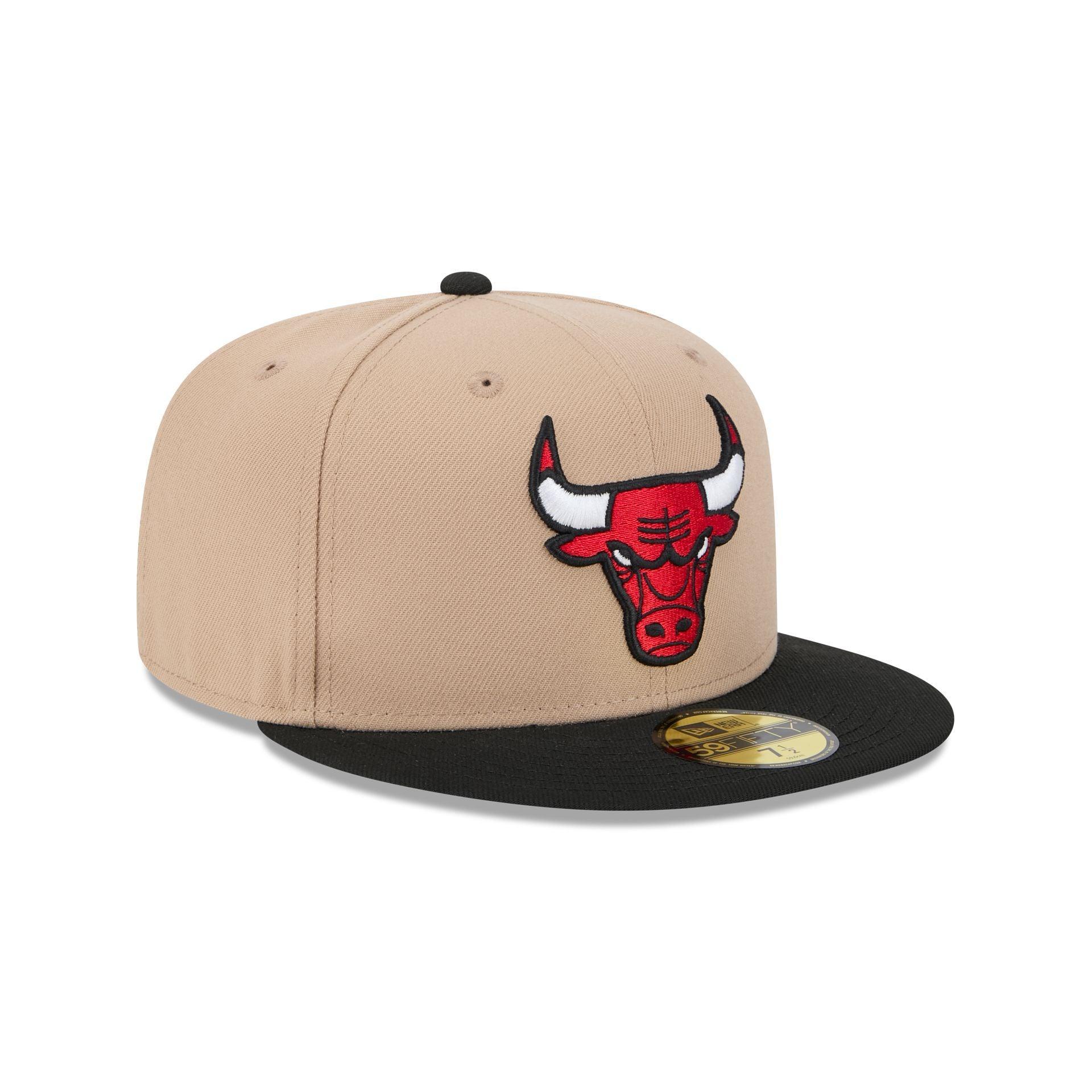 Chicago Bulls Camel 59FIFTY Fitted Hat Male Product Image
