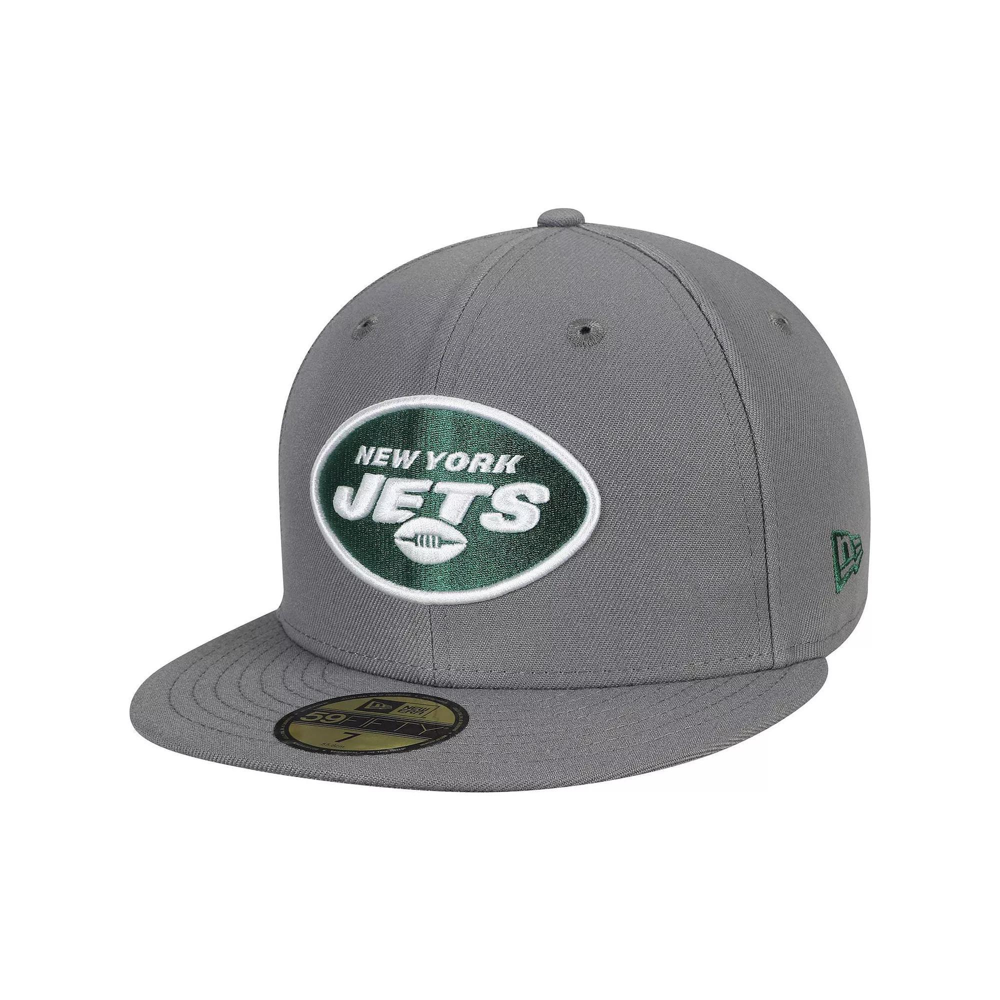 Men's New Era Graphite New York Jets Storm 59FIFTY Fitted Hat, Size: 7, Dark G Product Image
