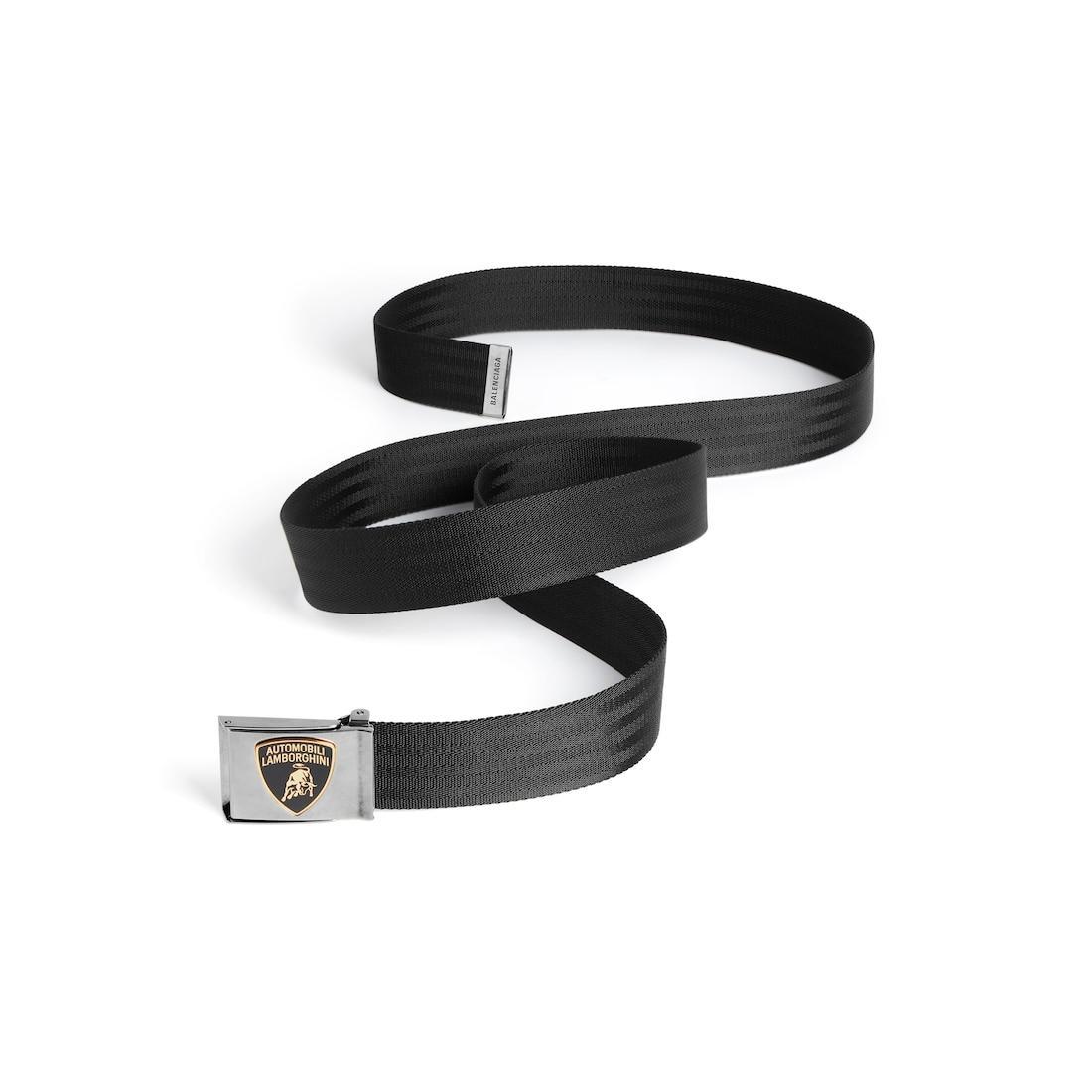 Men's Balenciaga | Automobili Lamborghini Skater Belt in Black Product Image