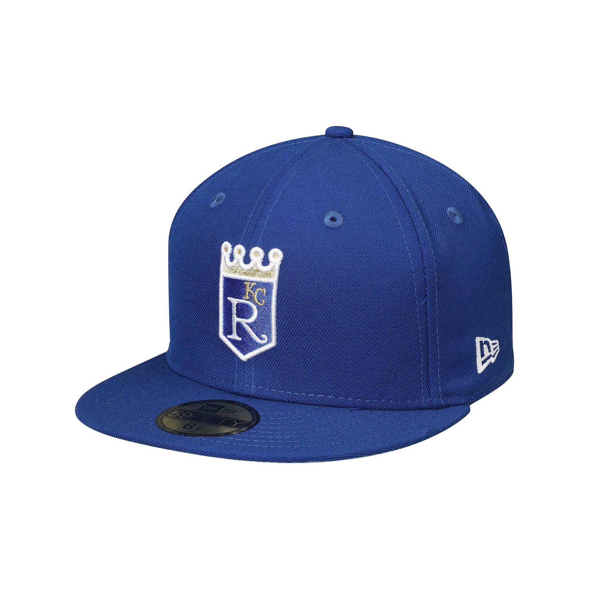 Men's New Era Royal Kansas City Royals Cooperstown Collection Wool 59FIFTY Fitted Hat, Size: 7 1/8, Blue Product Image