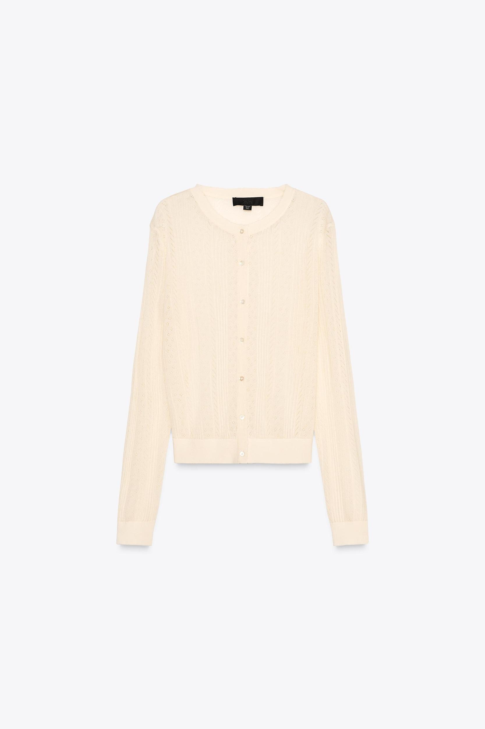 EXTRA-FINE POINTELLE KNIT JACKET Product Image