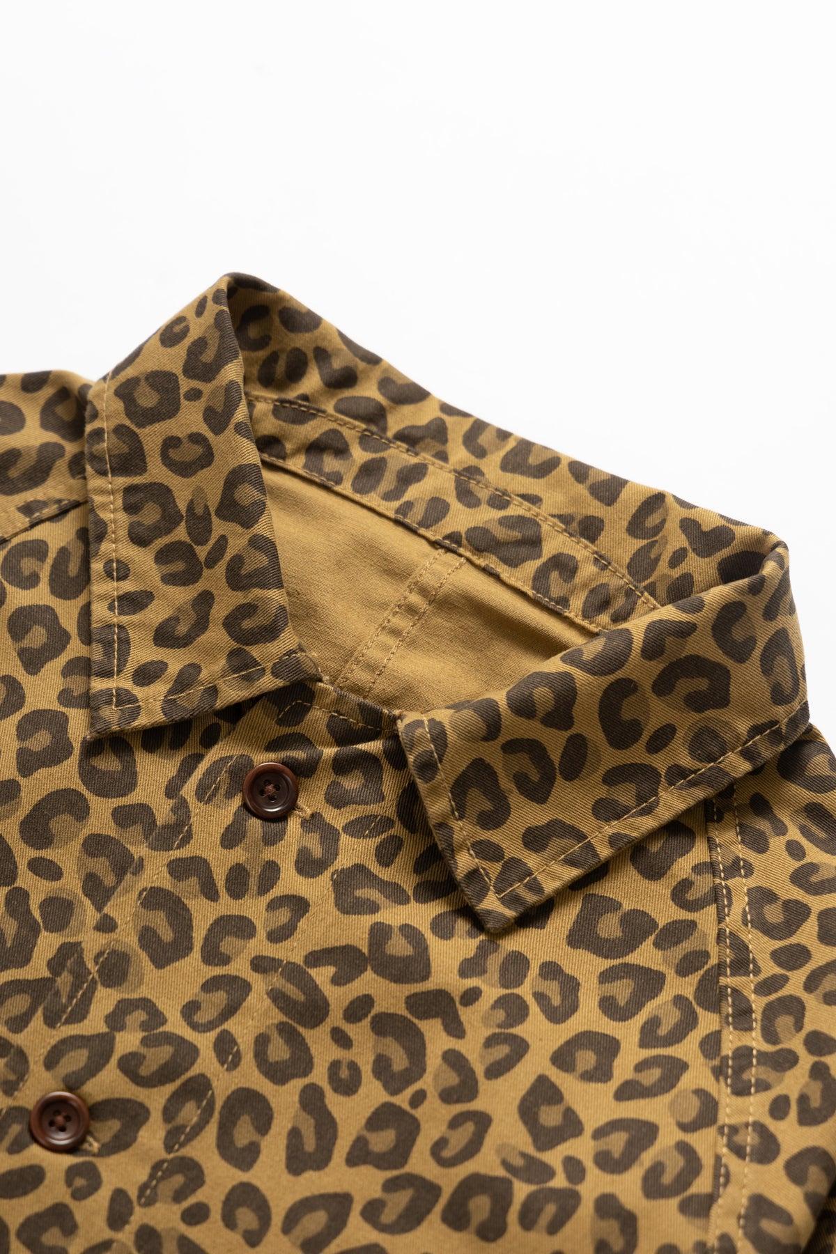 Patterned Front Of House Jacket - Brown Leopard Product Image