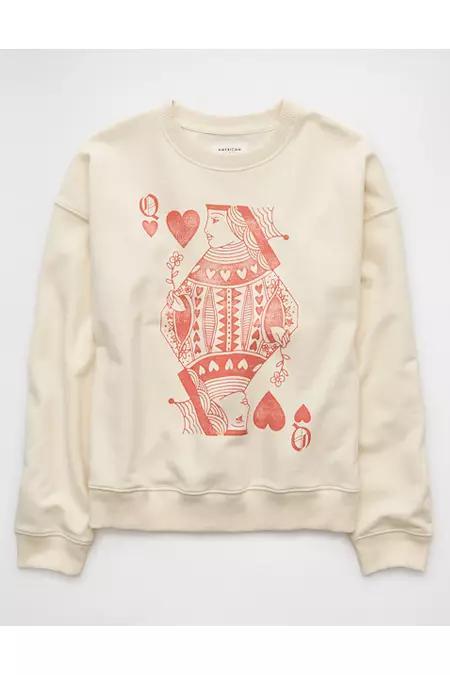 AE Valentines Day Graphic Relaxed Crew Neck Sweatshirt Women's Product Image