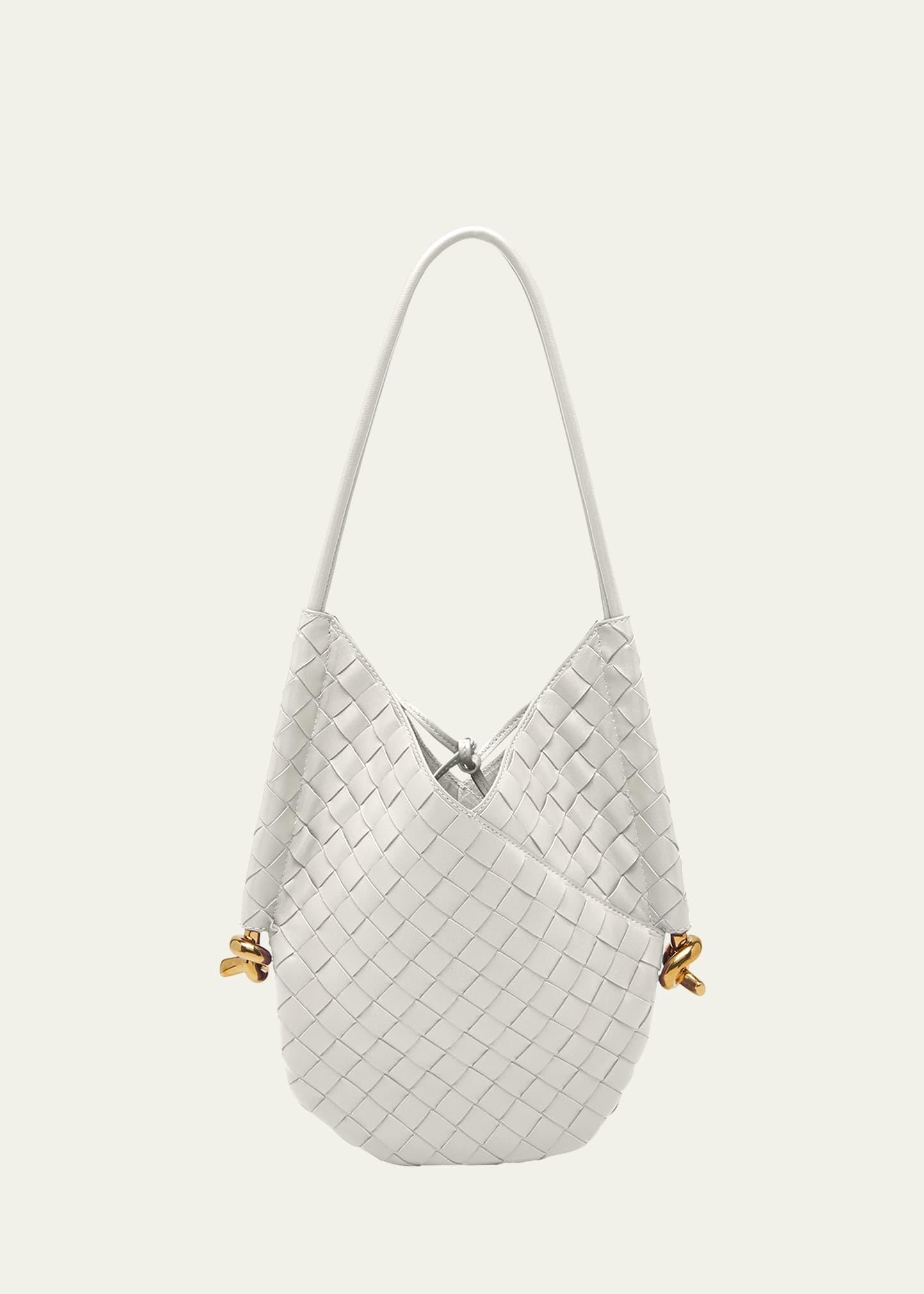Womens Solstice Small Intrecciato Leather Shoulder Bag Product Image