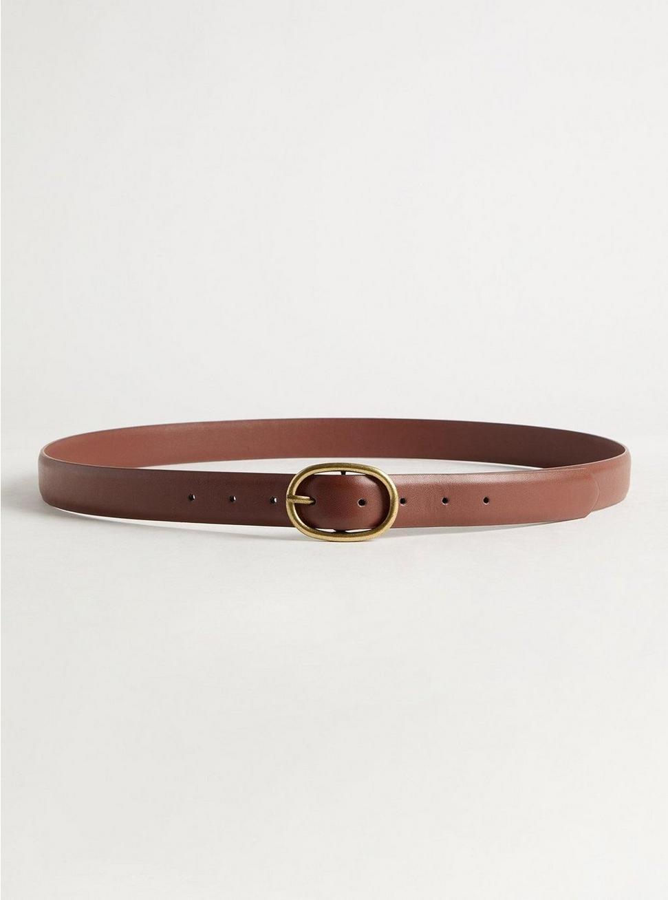 Oval Buckle Denim Belt Product Image