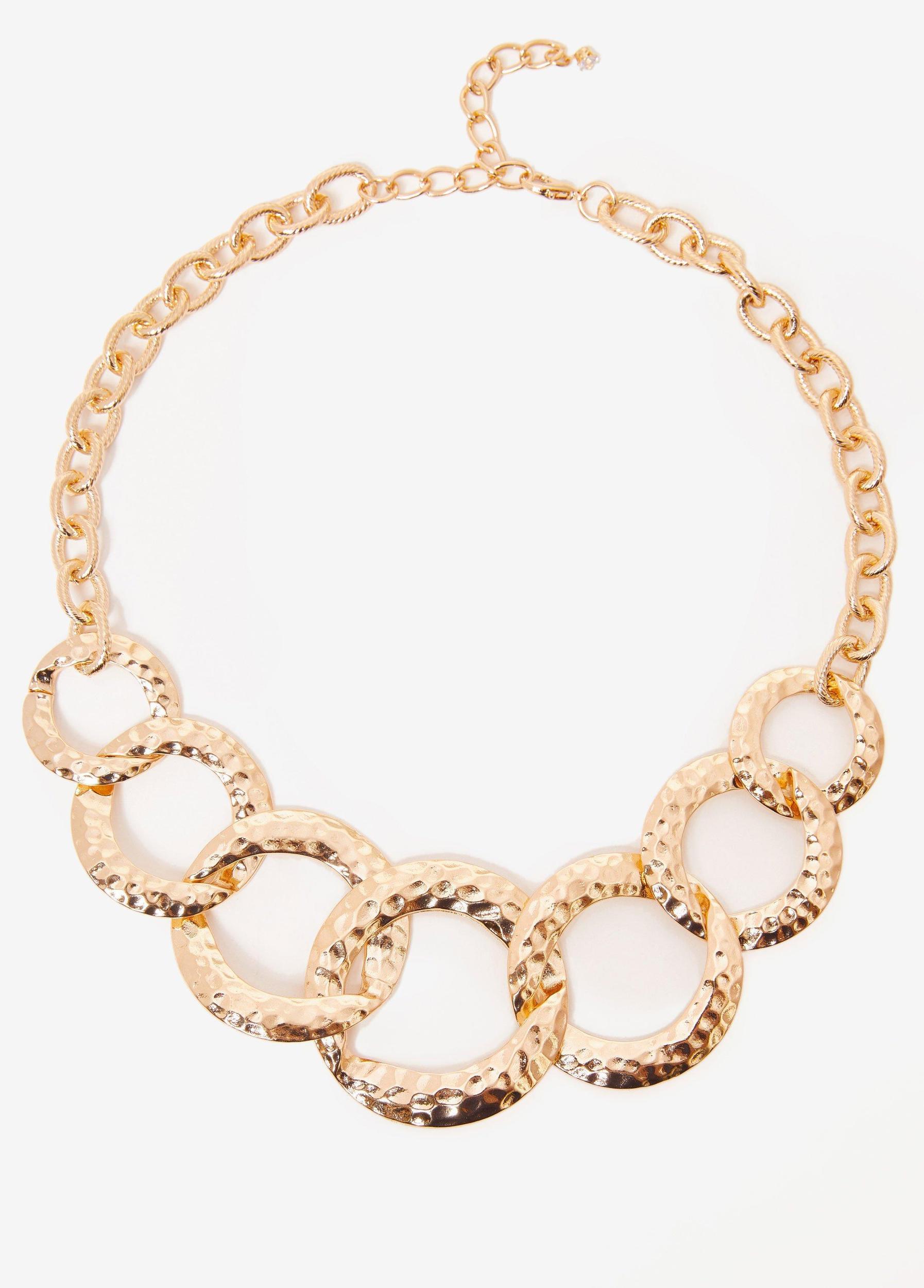 Hammered Ring Necklace Product Image