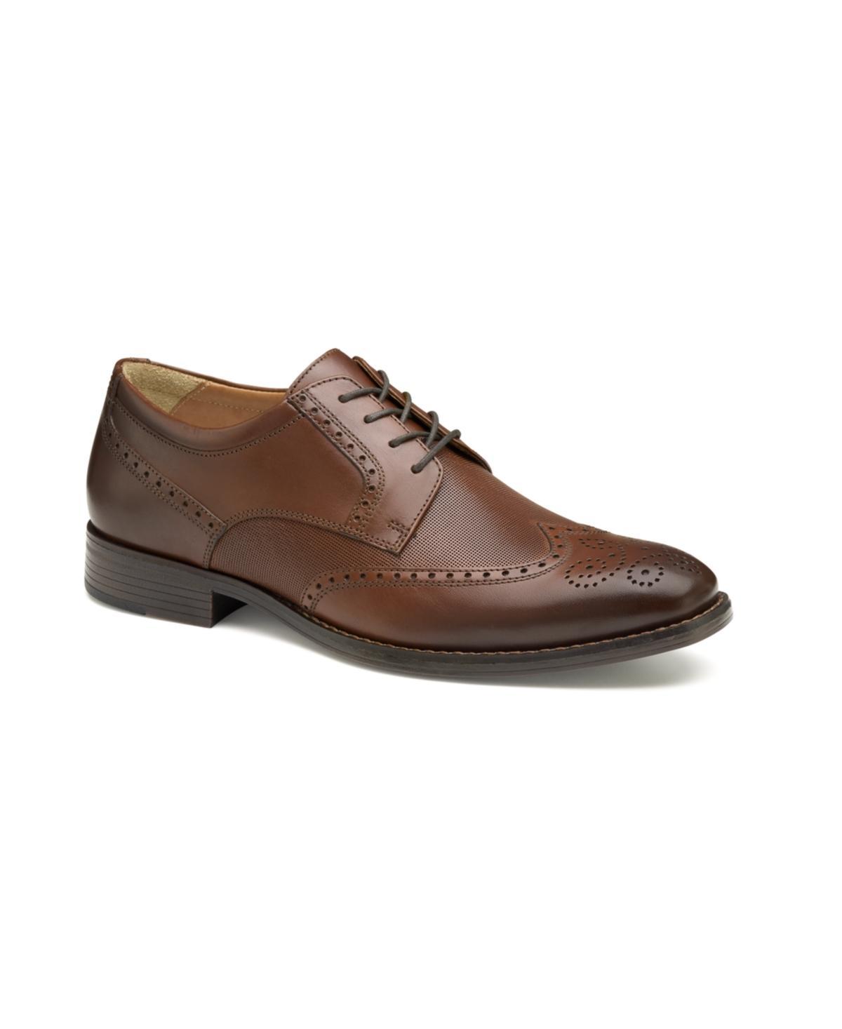 Johnston & Murphy Lewis Embossed Wing Tip Full Grain) Men's Shoes Product Image