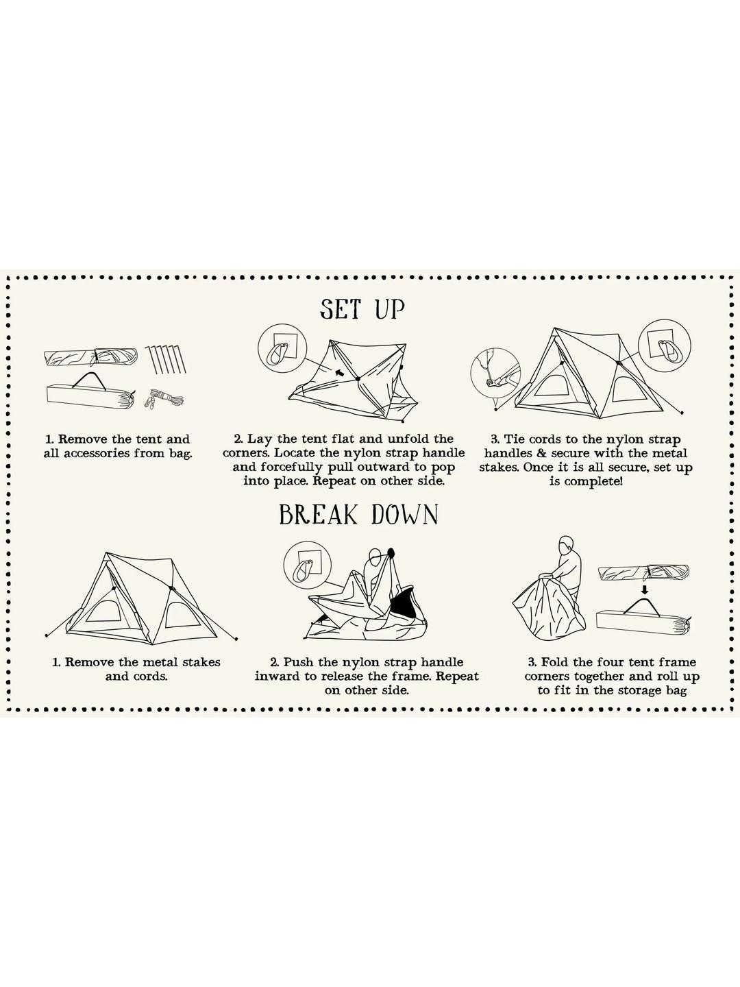 Live Happy Camping Tent Product Image