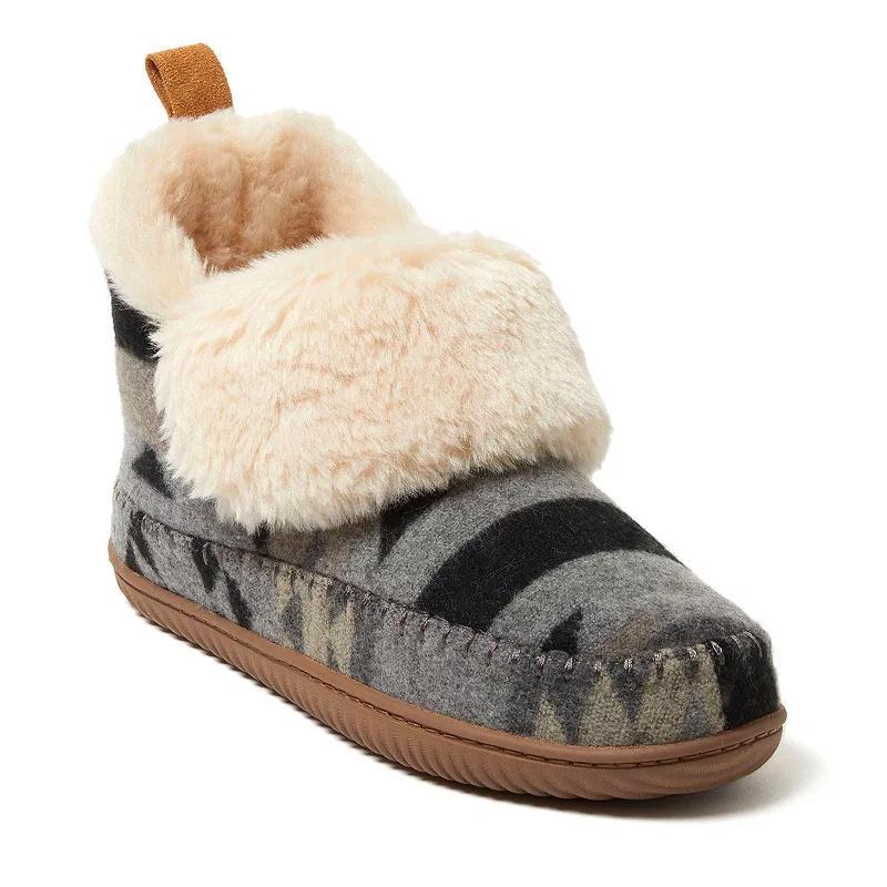 Alpine by Dearfoams Moritz Women's Bootie Slippers, Size: 7, Warm Combo Product Image