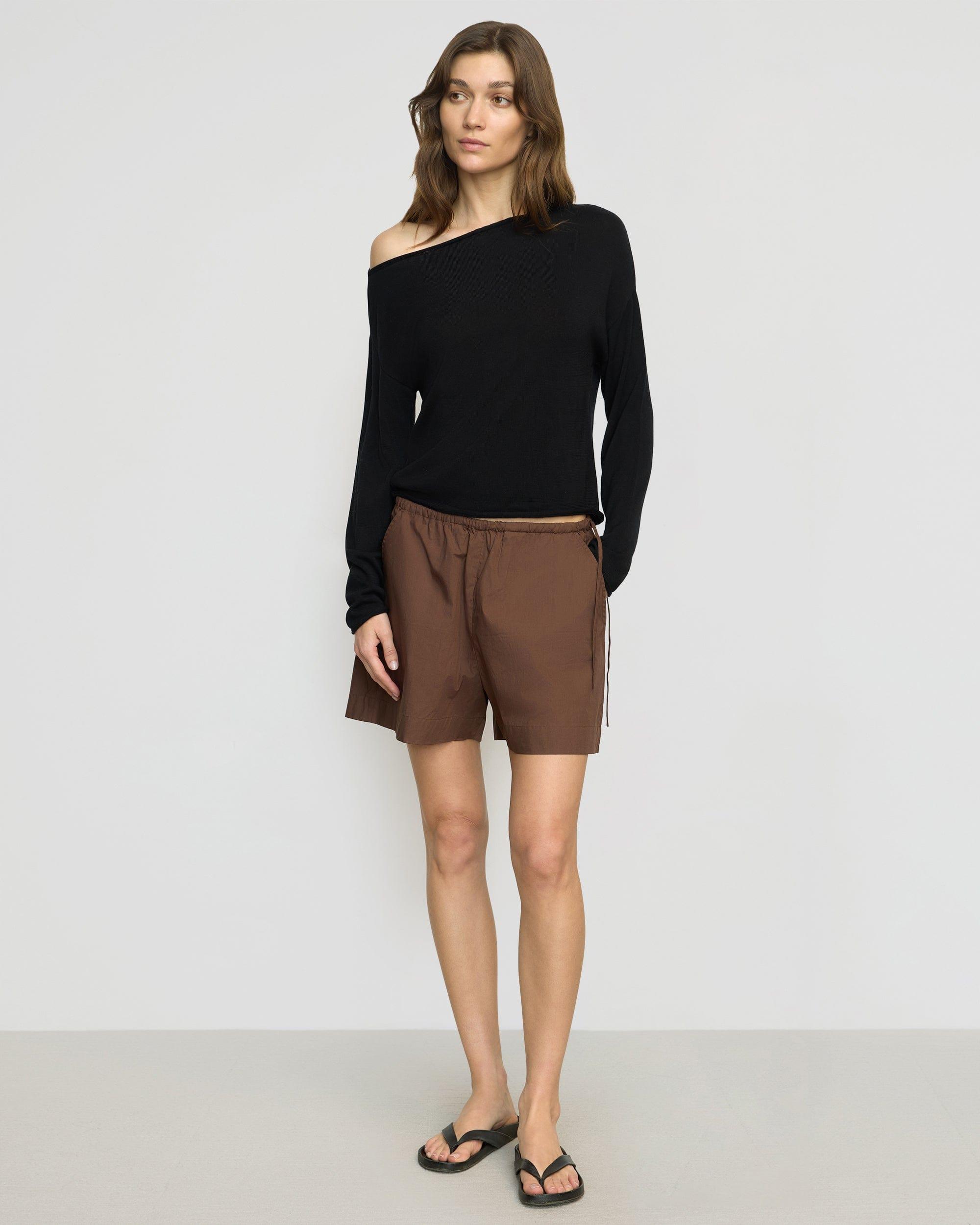 Hachi Tencel-Wool Off-Shoulder Sweater Product Image