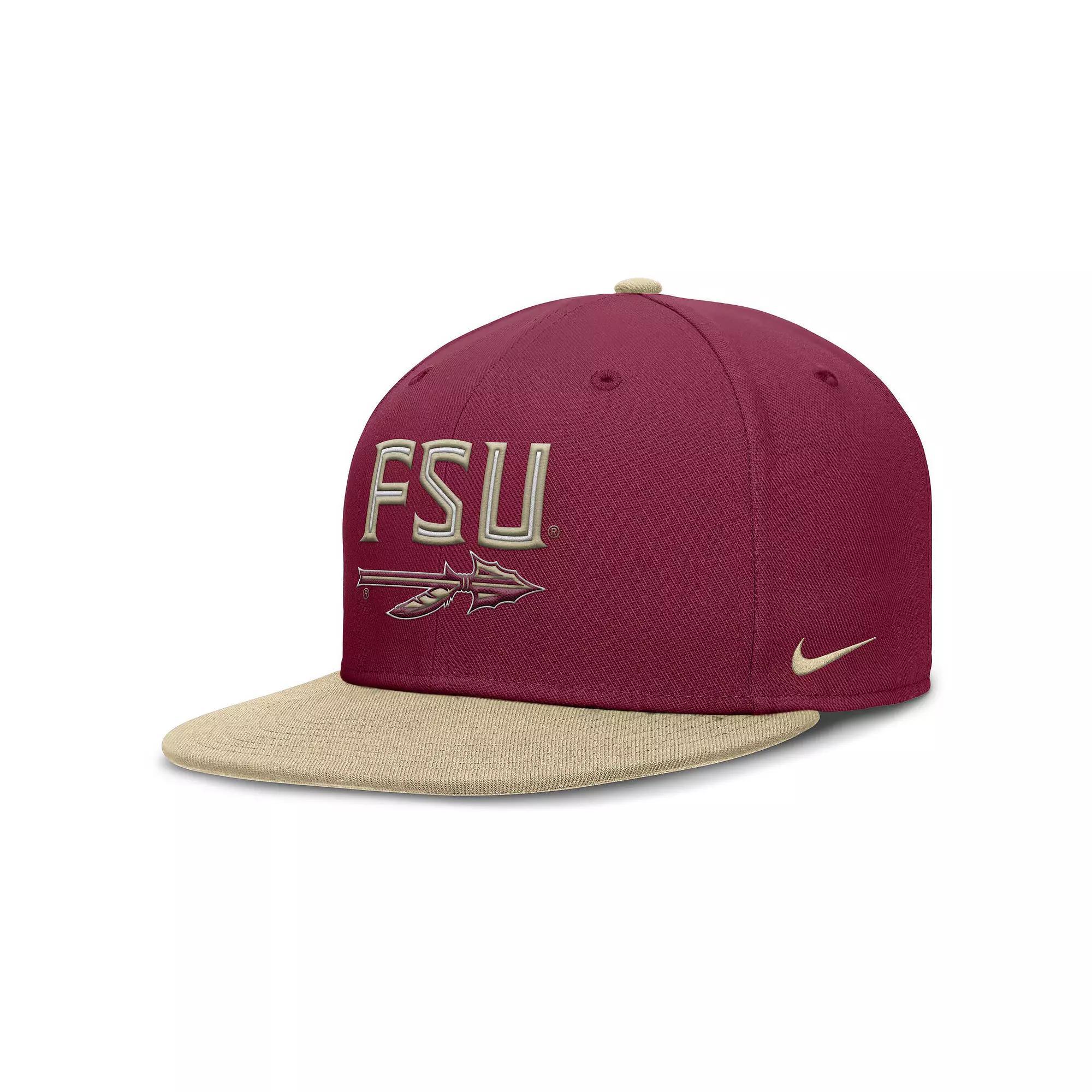 Men's Nike Garnet/Gold Florida State Seminoles Two-Tone Primetime Performance Fitted Hat, Size: 7 3/4, Red Product Image
