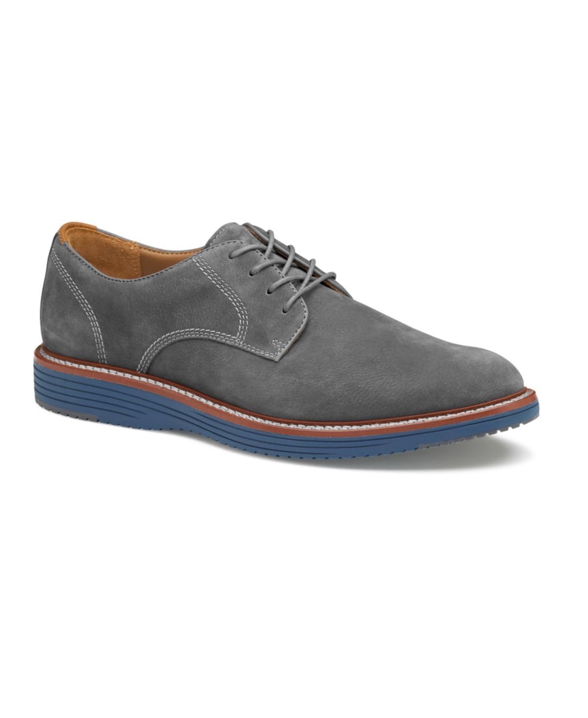 Johnston  Murphy Mens Upton Nubuck Plain Toe Lace Up Oxfords Product Image