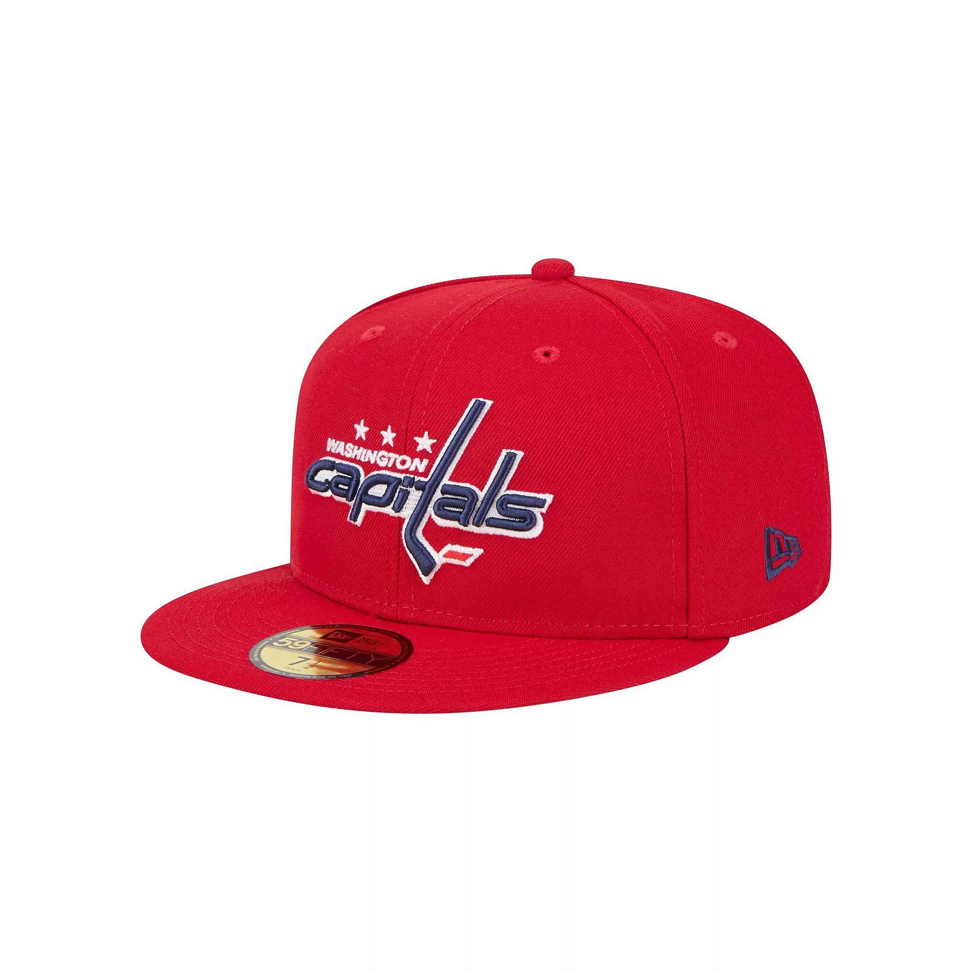 Men's New Era Red Washington Capitals Core 59FIFTY Fitted Hat, Size: 7 1/8 Product Image