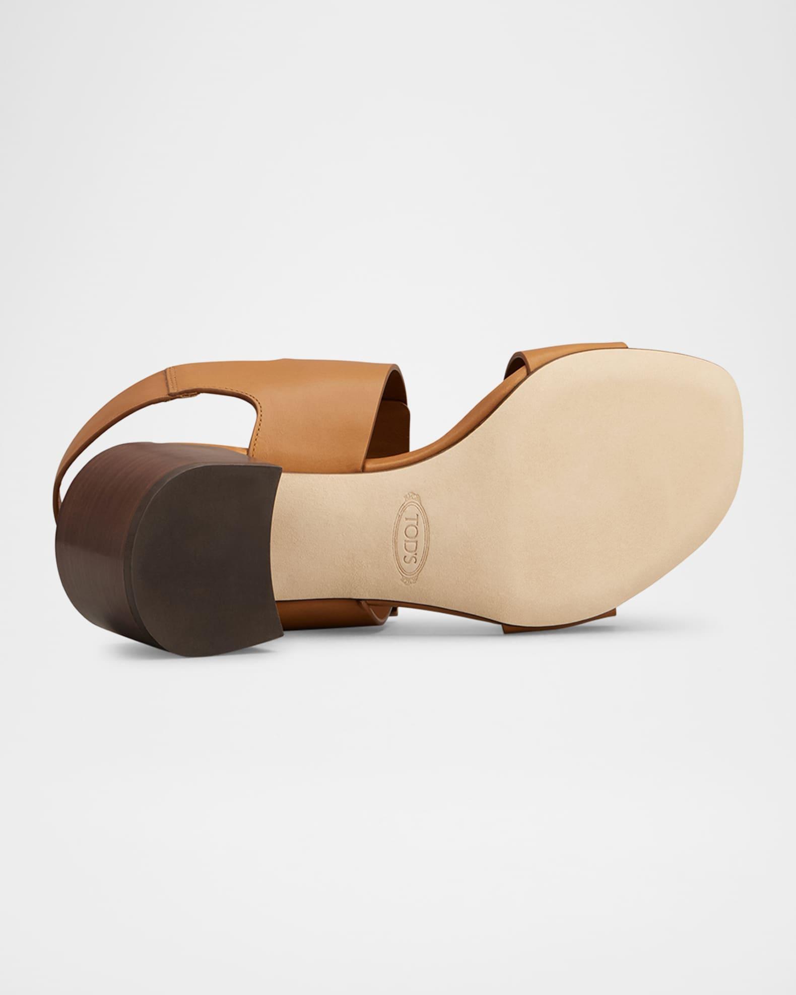 T55 Leather Double-Strap Sandals Product Image