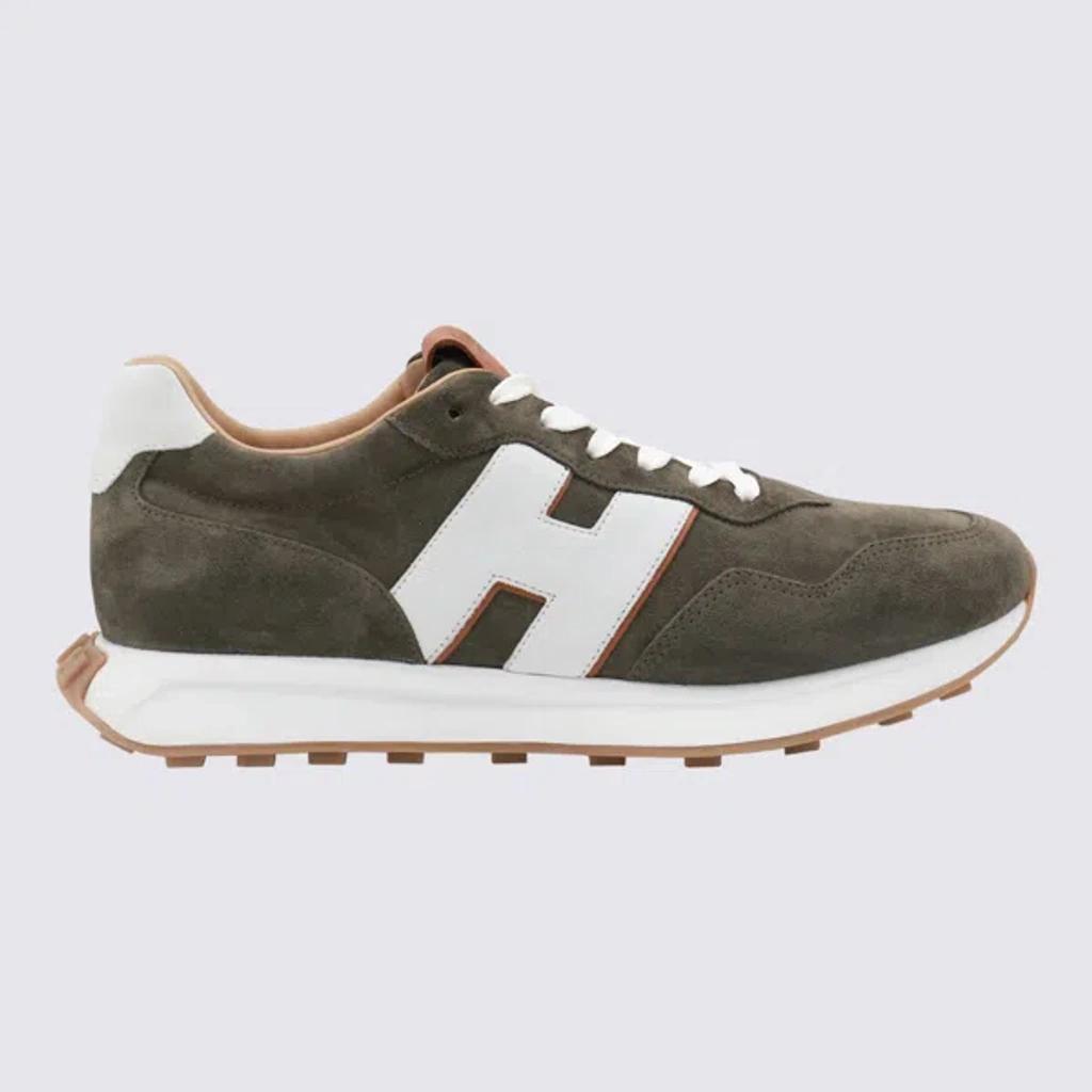 HOGAN H601 Low-top Sneakers In Green Product Image
