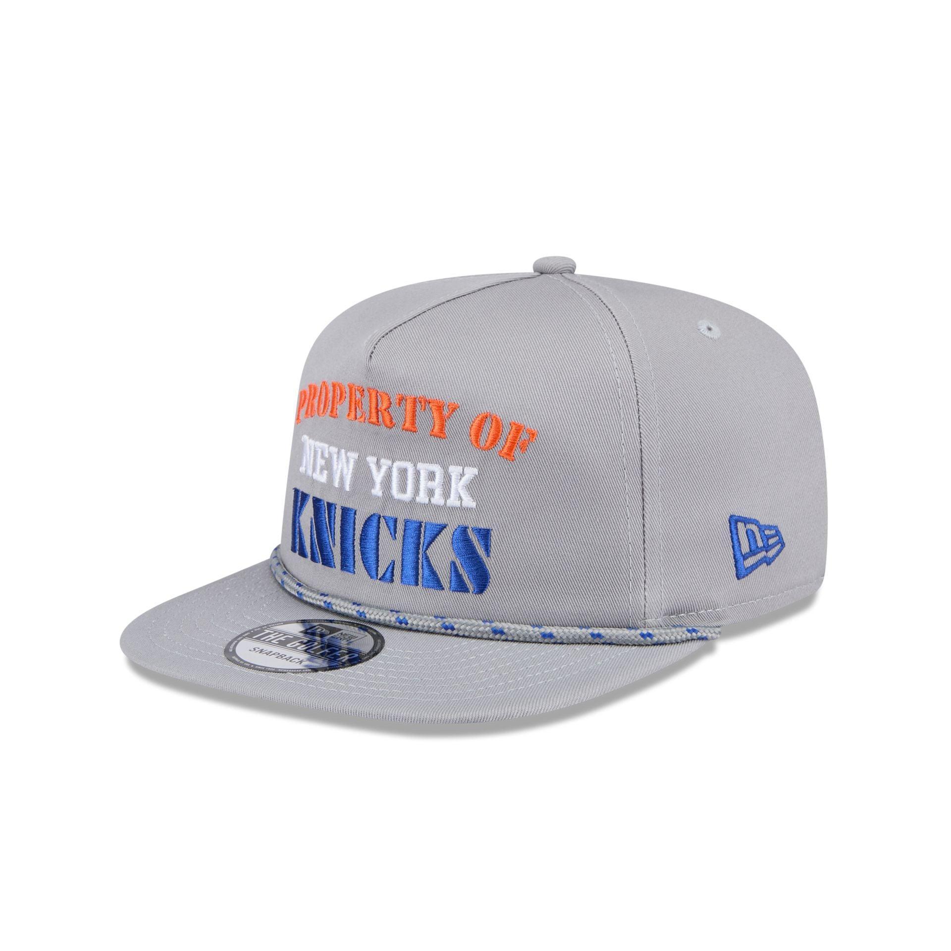 New York Knicks Vintage Gray Rope Golfer Hat Male Product Image