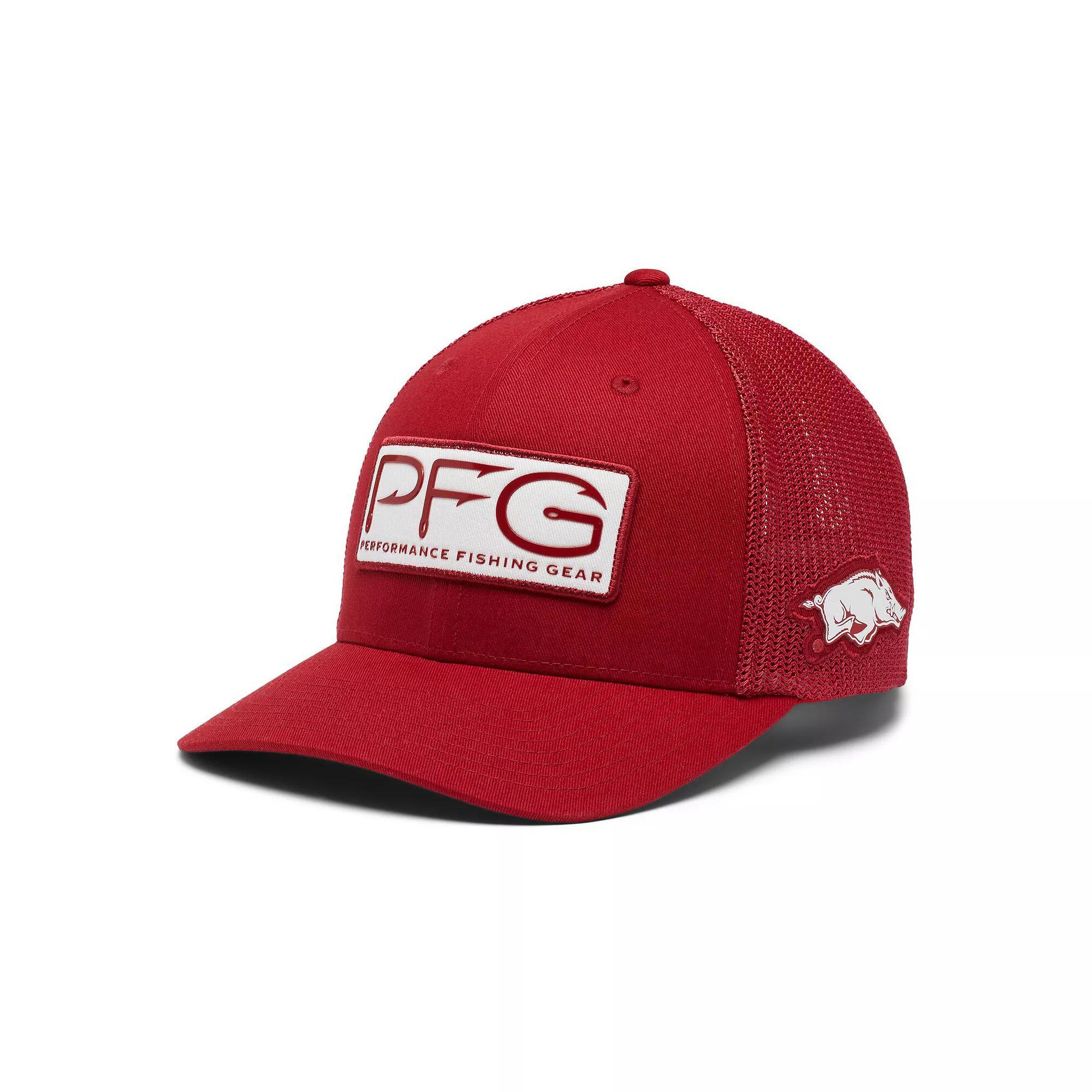 Men's Columbia Cardinal Arkansas Razorbacks PFG Hooks Flex Hat, Size: Small/Medium, Red Product Image
