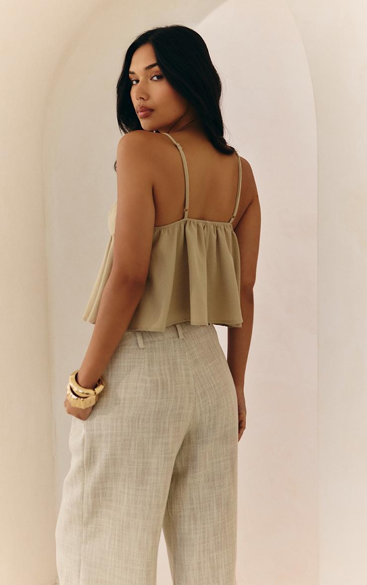 Beige Woven Floaty Cami Product Image