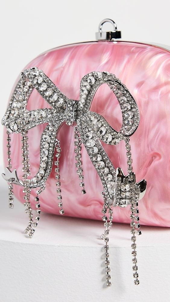 Self Portrait Pink Pearl Top Handle Clutch Bag | Shopbop Product Image