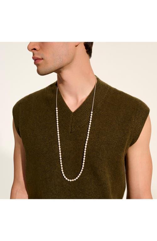 JOHN HARDY Jh Essential Freshwater Pearl Wrap Necklace, Sterling Silver, 2.5mm Product Image