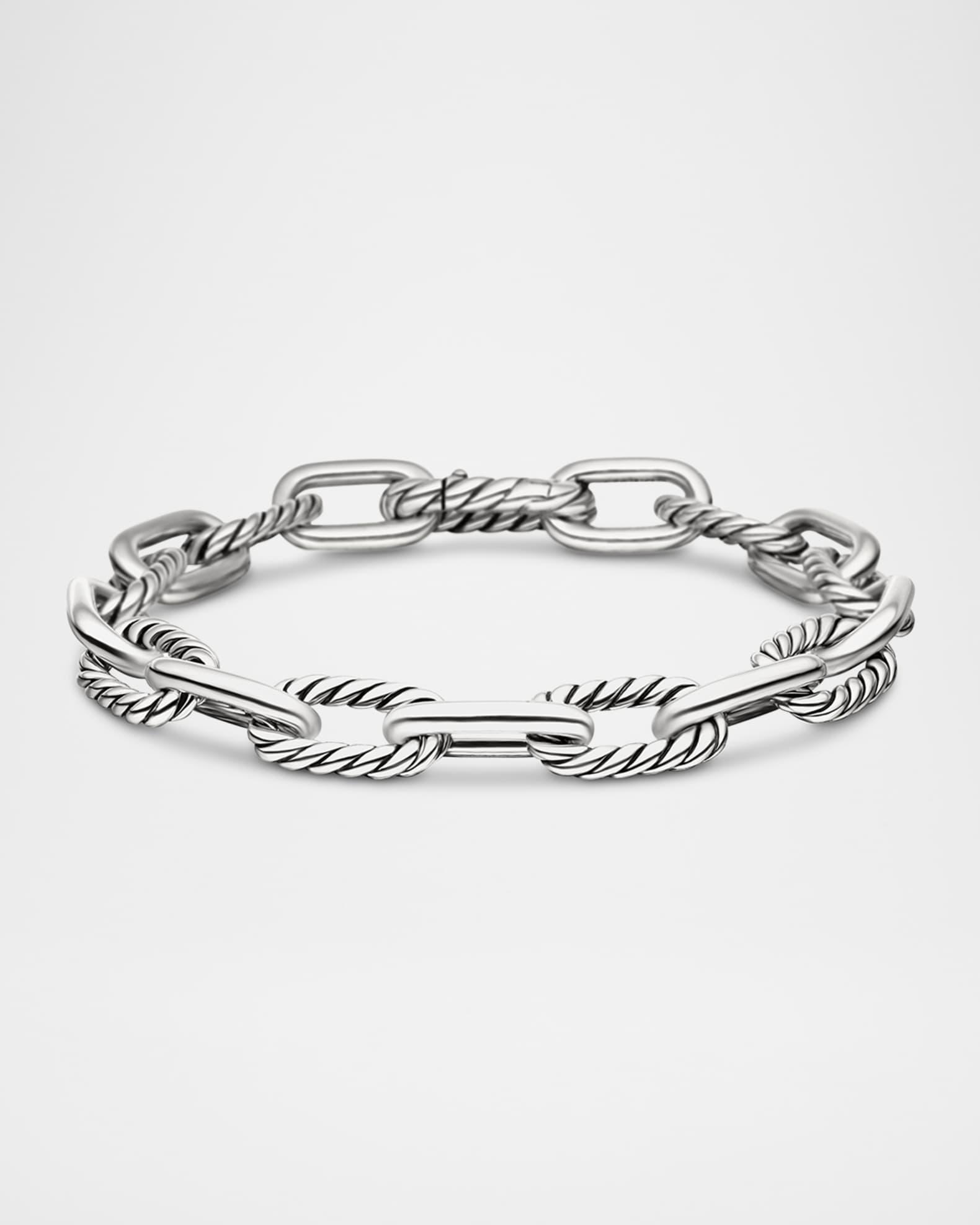 Cable Flex Center Station X Bracelet with Diamonds in Silver, 4mm Product Image