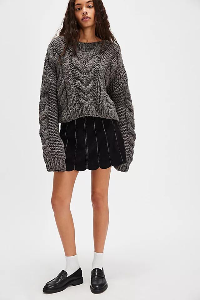 Joana Vegan Suede Mini Skirt Product Image