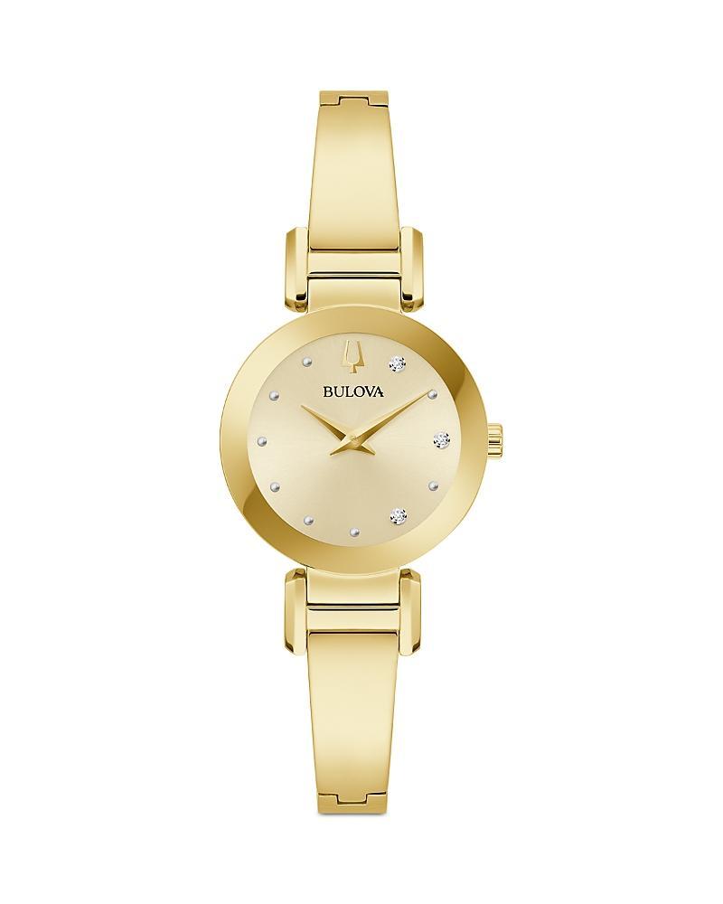 Bulova Womens Marc Anthony Modern Diamond Accent Quartz Stainless Steel Bracelet Watch Product Image