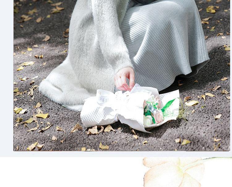 Open Front Plain Long Cardigan Product Image
