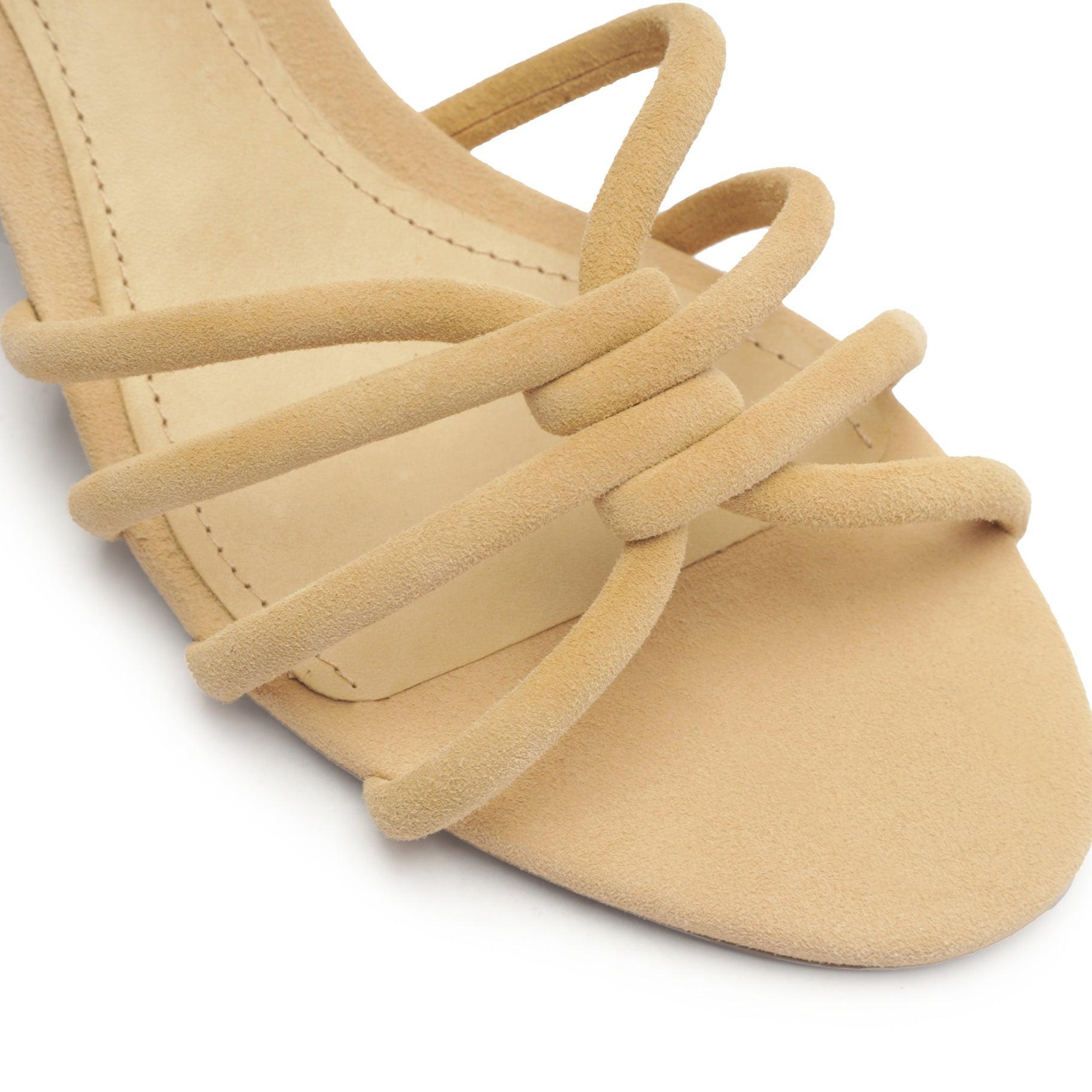 Rachel Block Leather Sandal Product Image