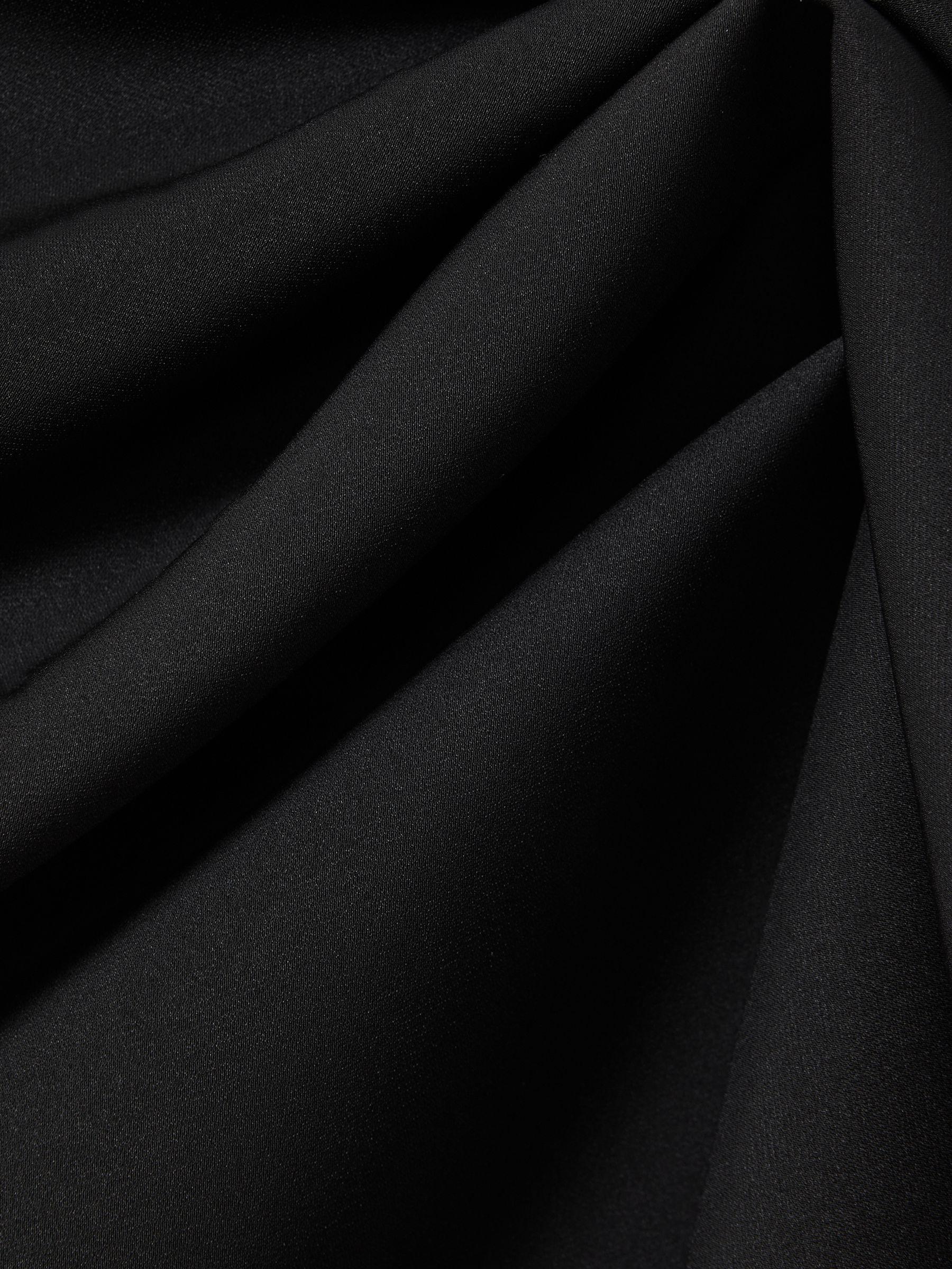 Acler Ruffle Side Mini Dress in Black Product Image