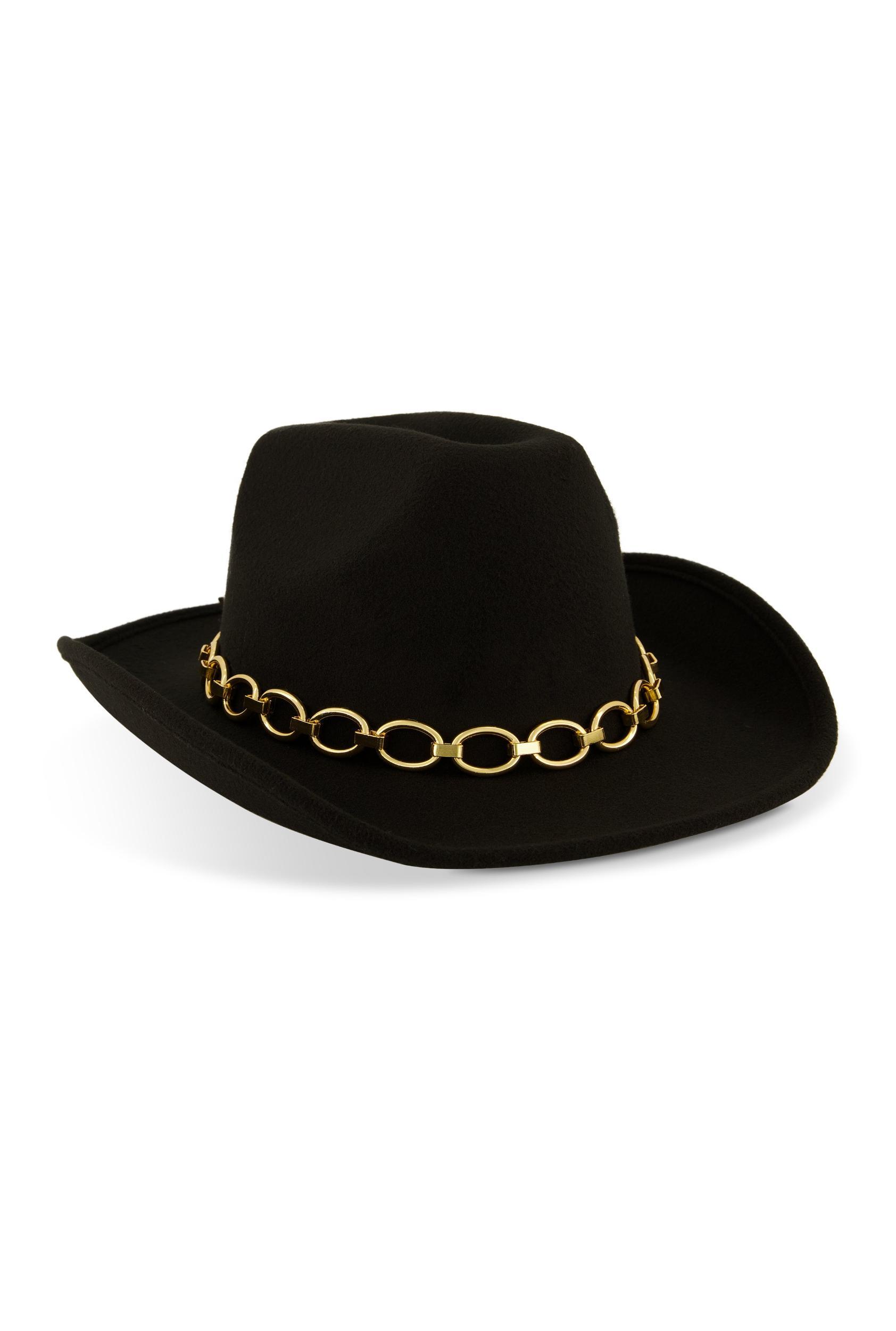 Metallic Chain Detail Cowboy Hat Female Product Image