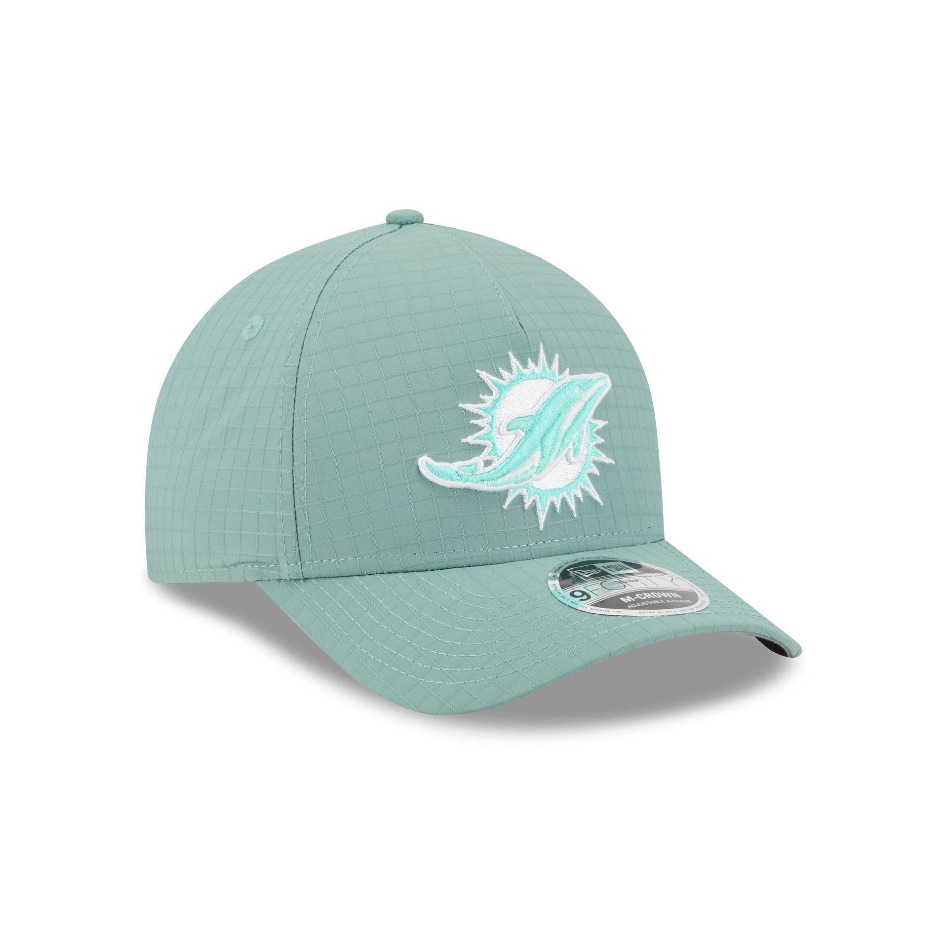 Miami Dolphins Green Ripstop 9FORTY M-Crown A-Frame Snapback Hat Male Product Image