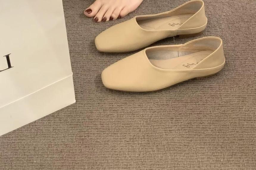 Faux Leather Plain Slip-Ons Product Image