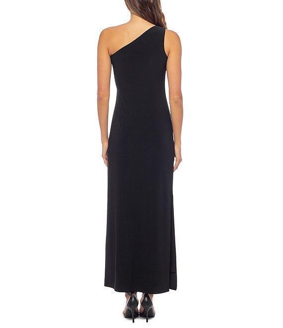 Marina One Shoulder Rouched Side Gown Product Image