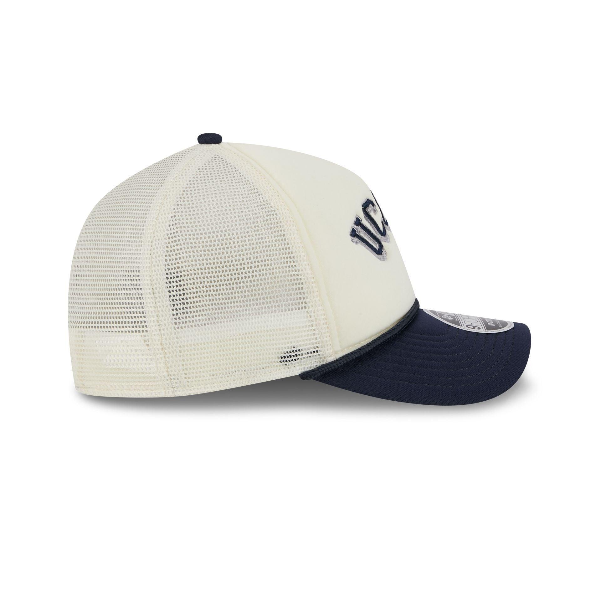 Connecticut Huskies Chrome Arch 9FORTY M-Crown A-Frame Trucker Hat Male Product Image