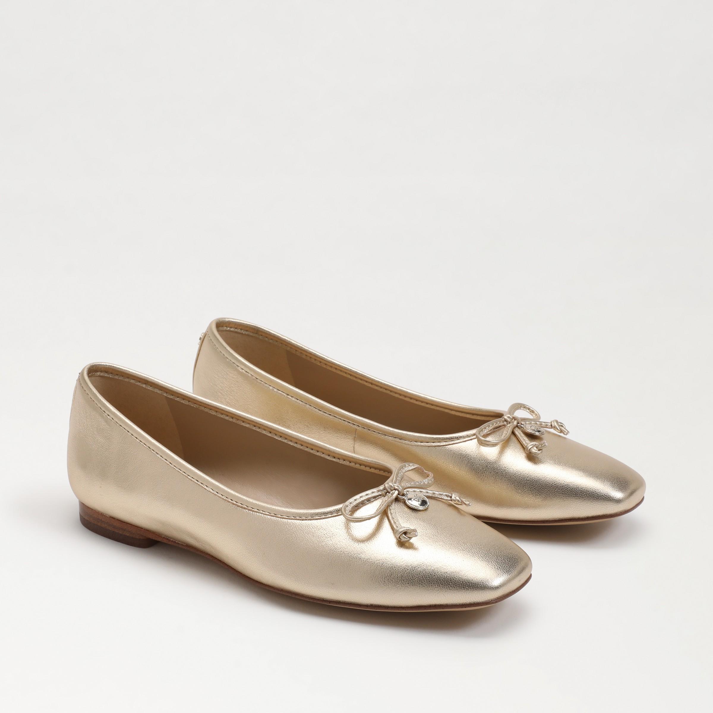 Womens Meadow Metallic Leather Ballet Flats Product Image