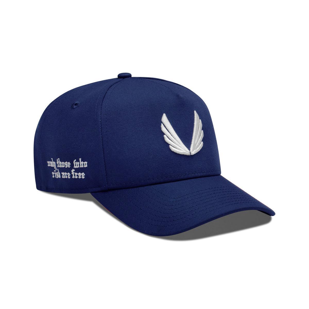New Era® 9Forty® A-Frame Hat - Deep Blue/White Product Image